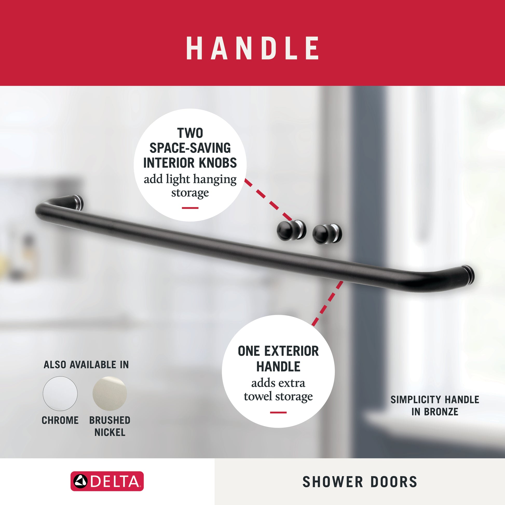 48" Shower / Transition / Delta Oil Rubbed Bronze
