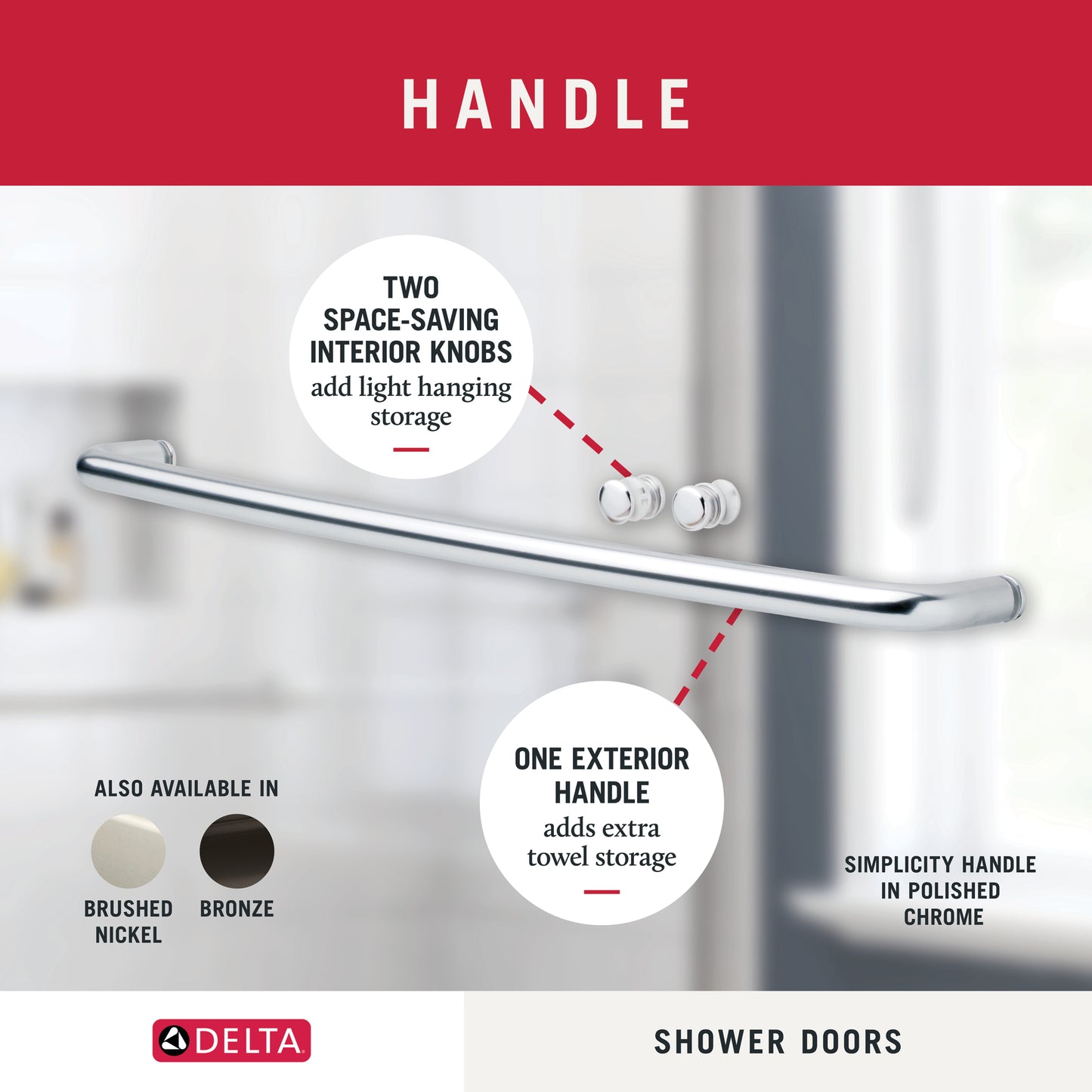 48" Shower / Clear / Chrome