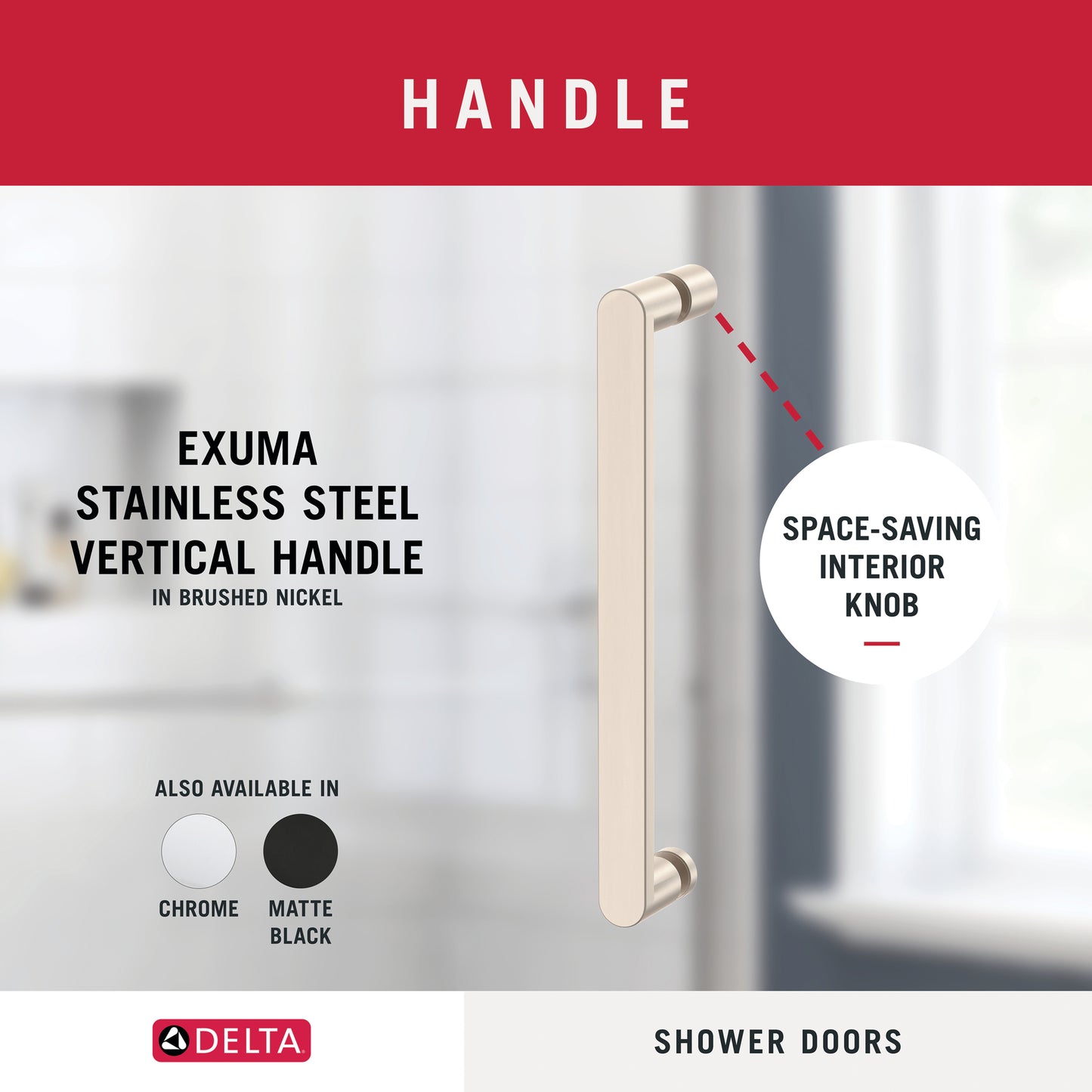 48" Shower / Clear / Shower Door Brushed Nickel