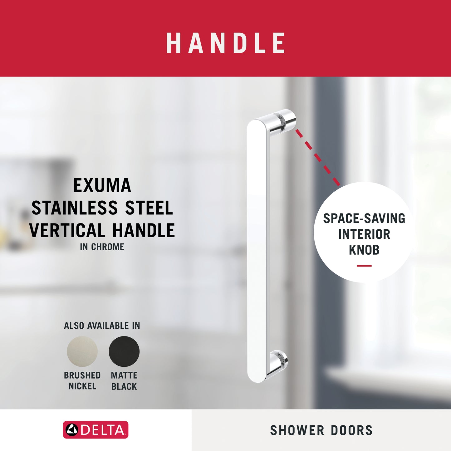 48" Shower / Clear / Polished Chrome