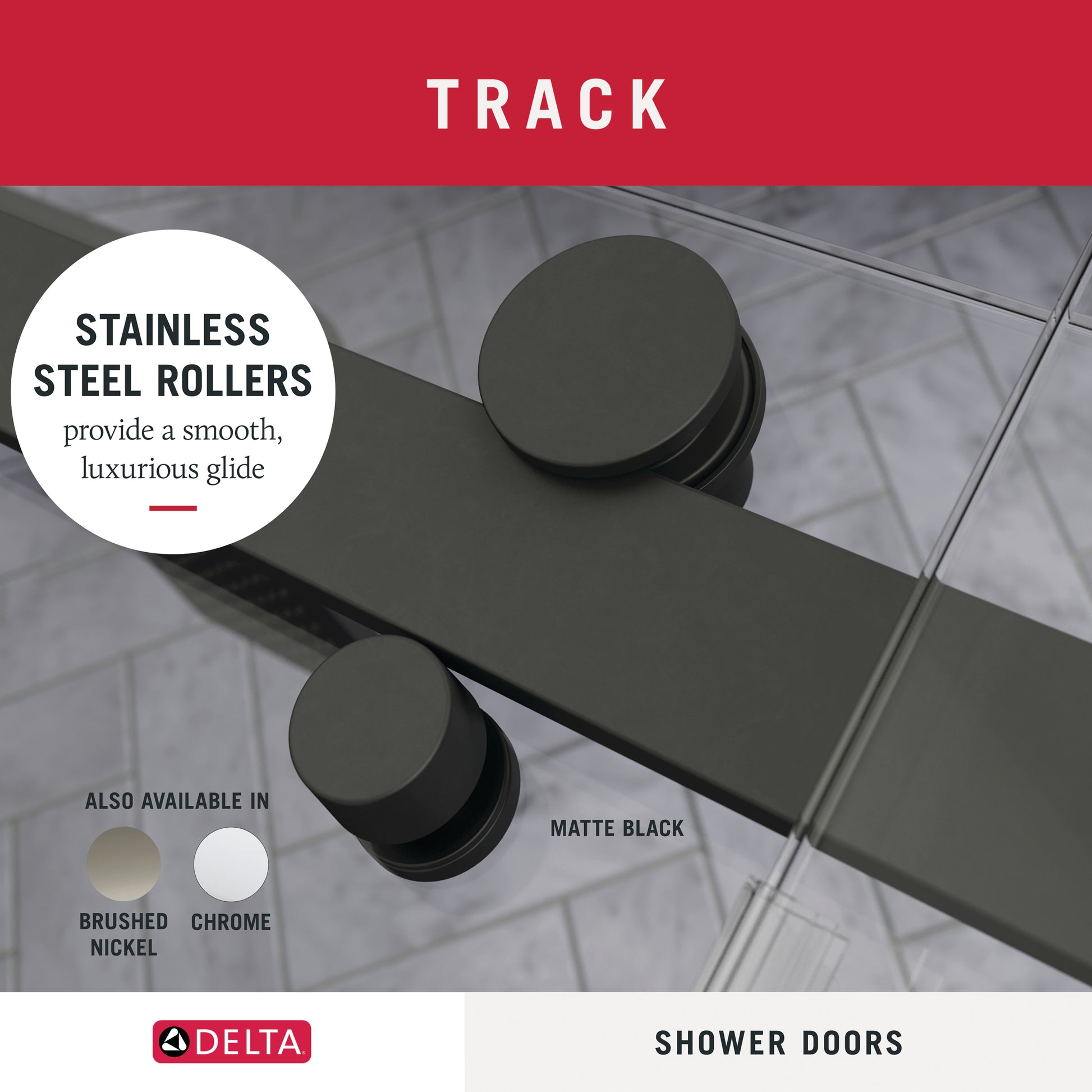 60" Shower / Clear / Matte Black