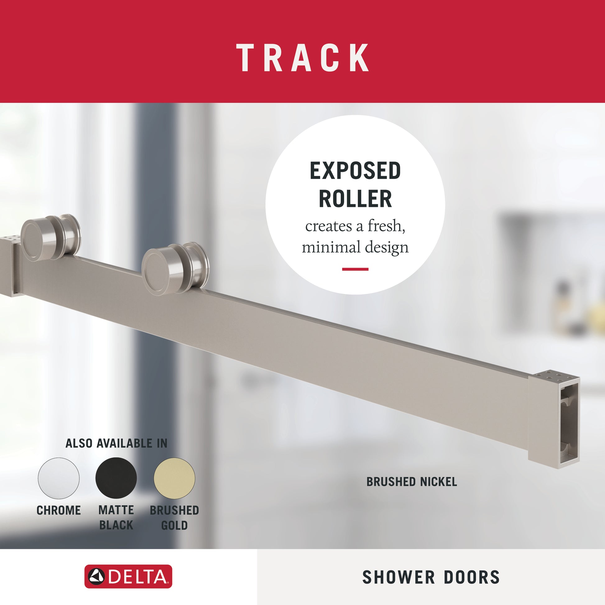 48" Shower / Clear / Shower Door Brushed Nickel