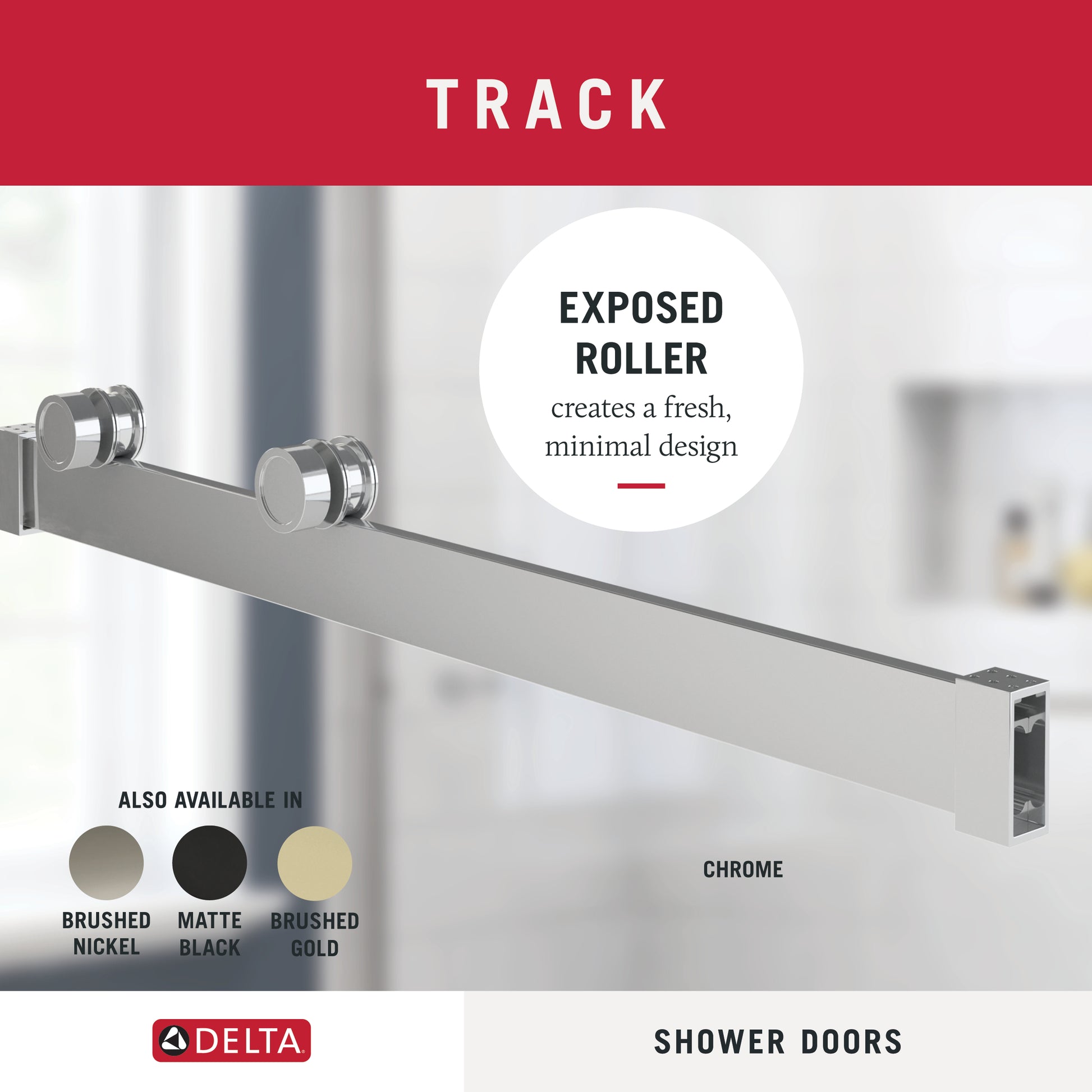 48" Shower / Clear / Polished Chrome