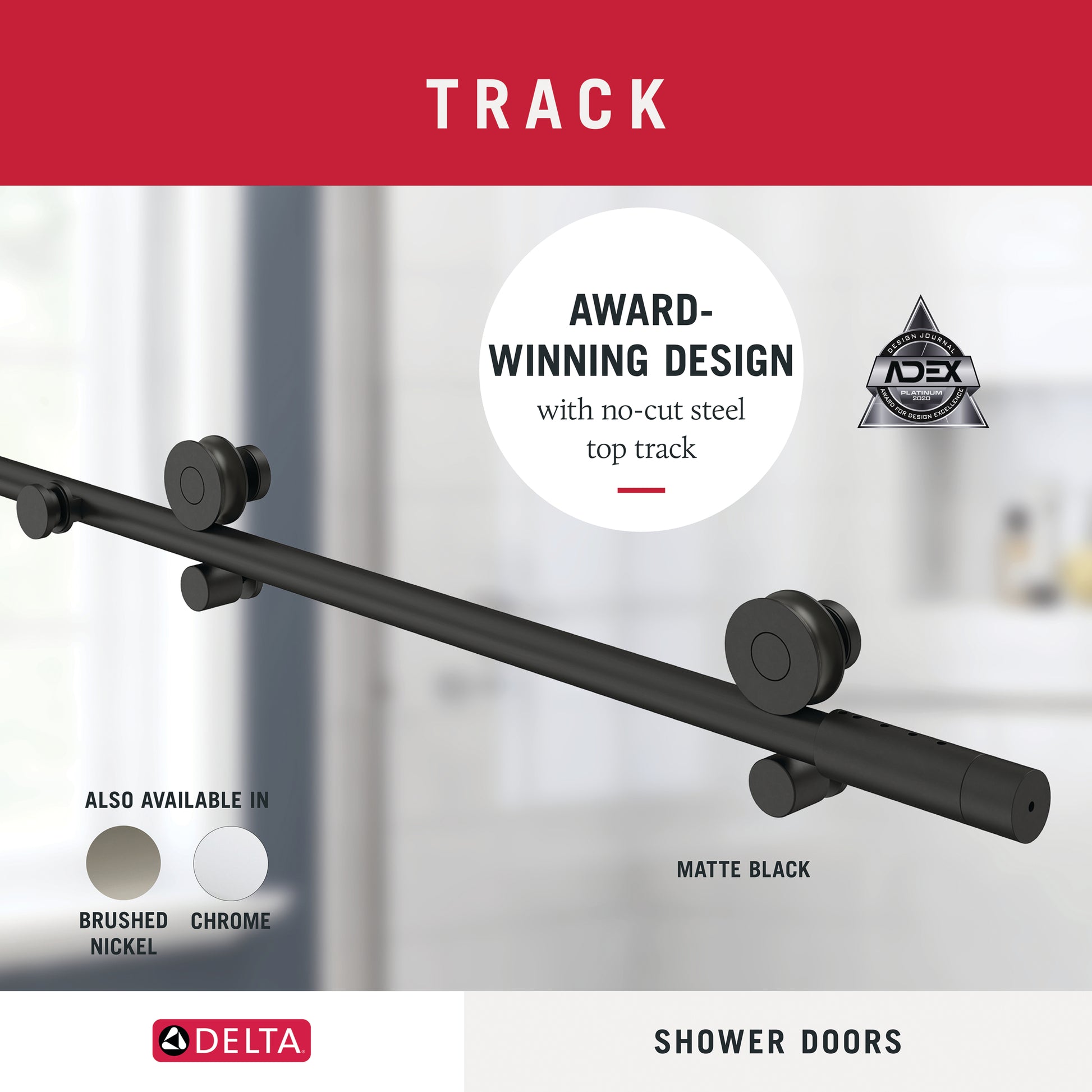 60" Shower / Clear / Matte Black