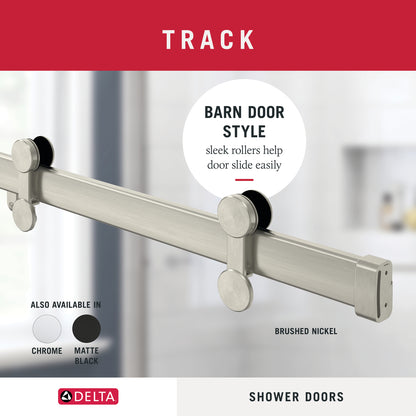60" Shower / Clear / Shower Door Brushed Nickel