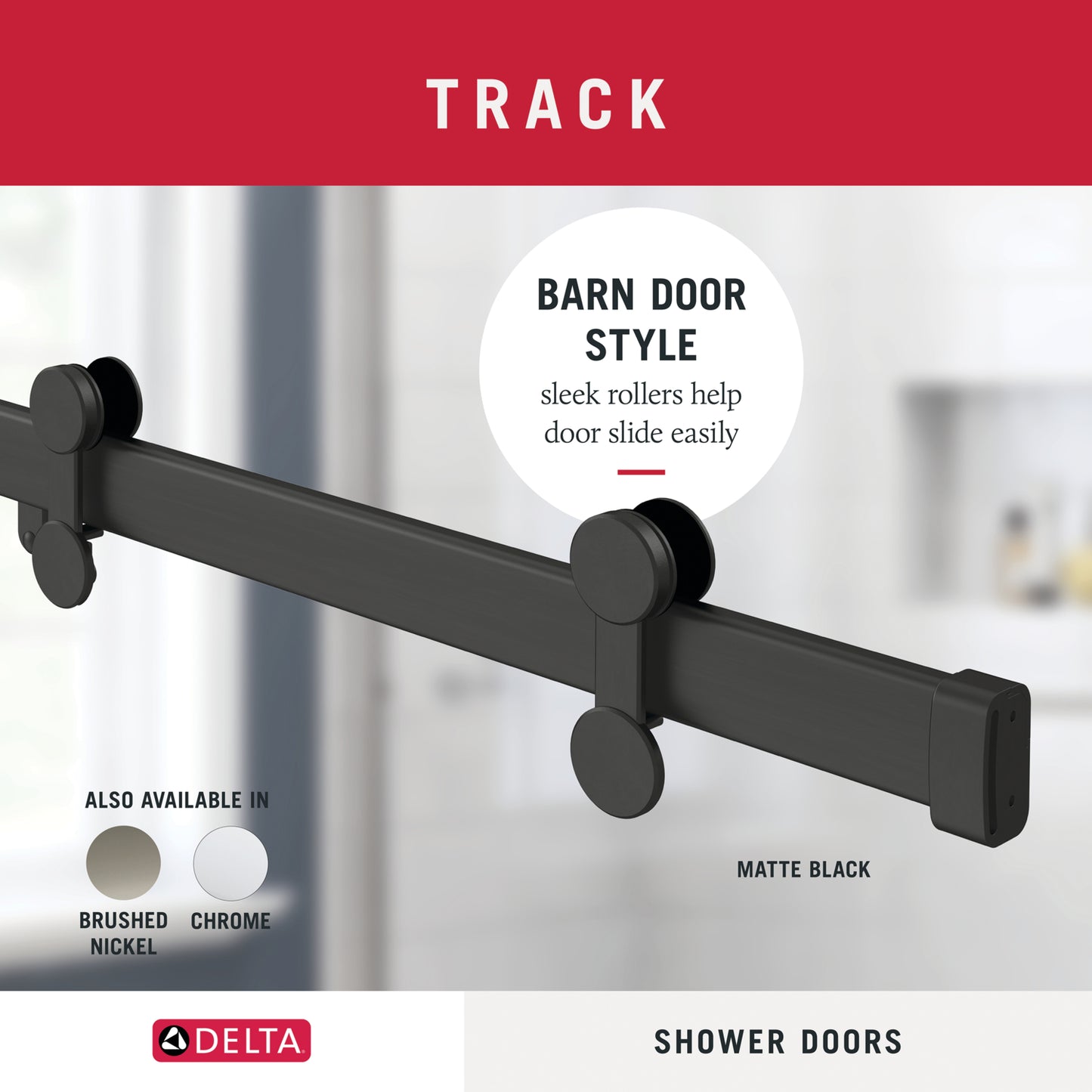 48" Shower / Clear / Matte Black