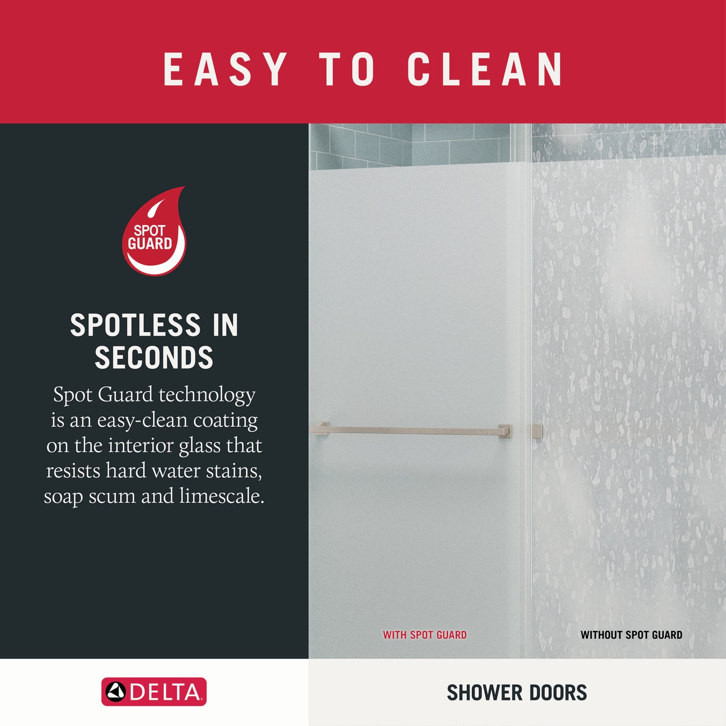 48" Shower / Privacy / Chrome