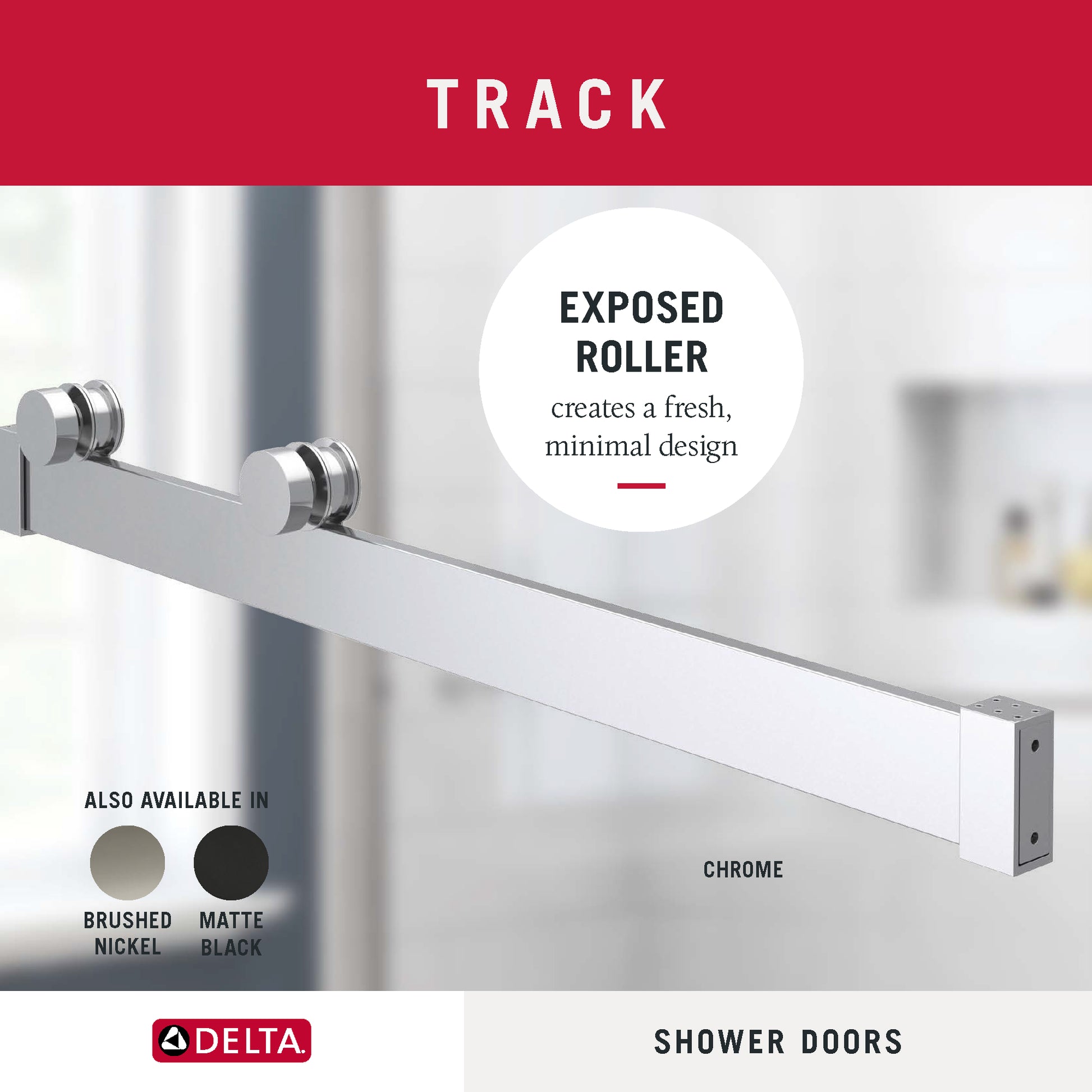 60" Shower / Clear / Chrome