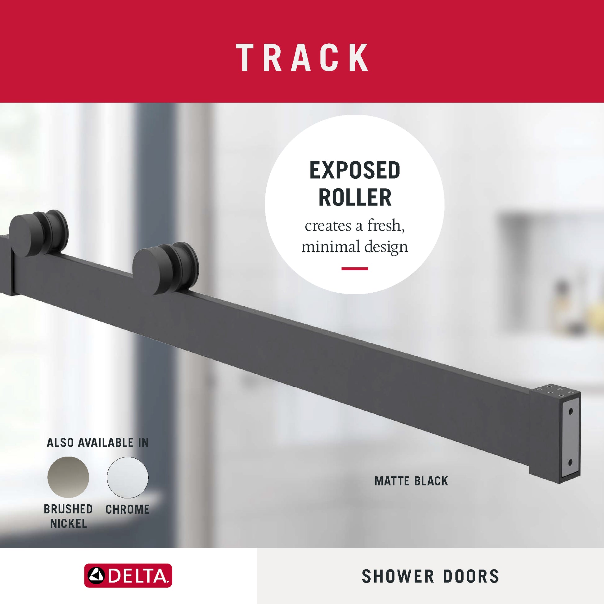 60" Shower / Clear / Matte Black