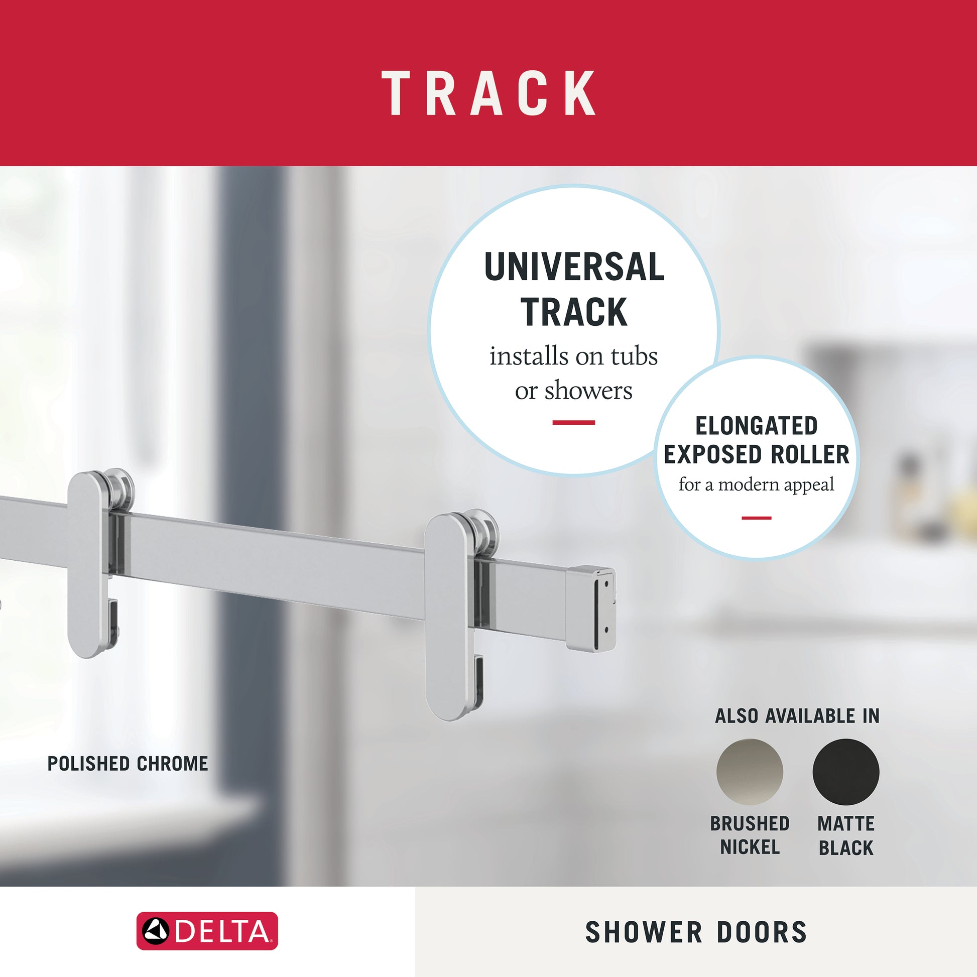 60" Shower / Clear / Chrome