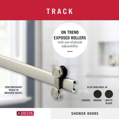 60" Bathtub / Clear / Nickel