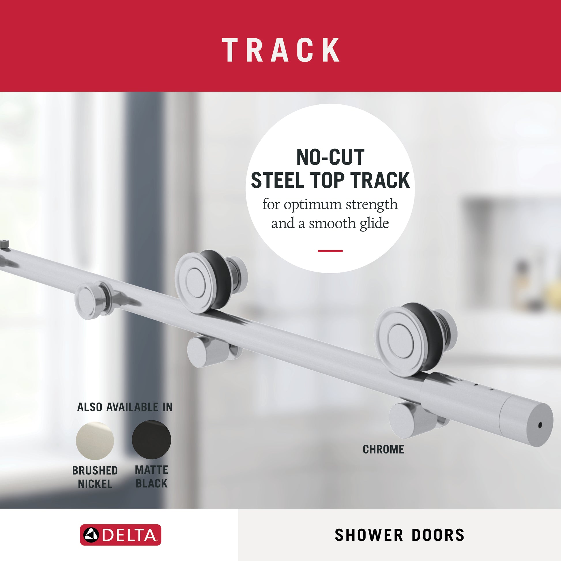 60" Shower / Clear / Chrome