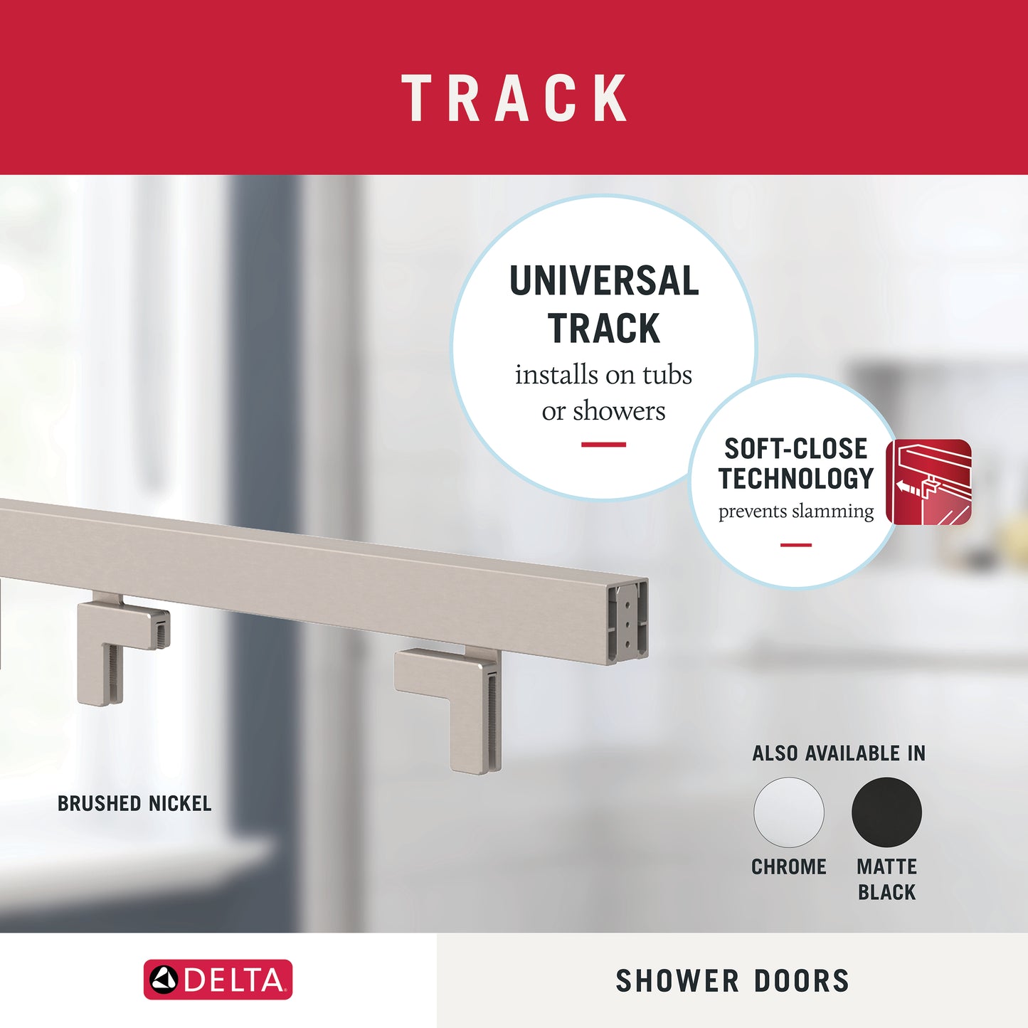 60" Shower / Clear / Brushed Nickel (Shower Door)