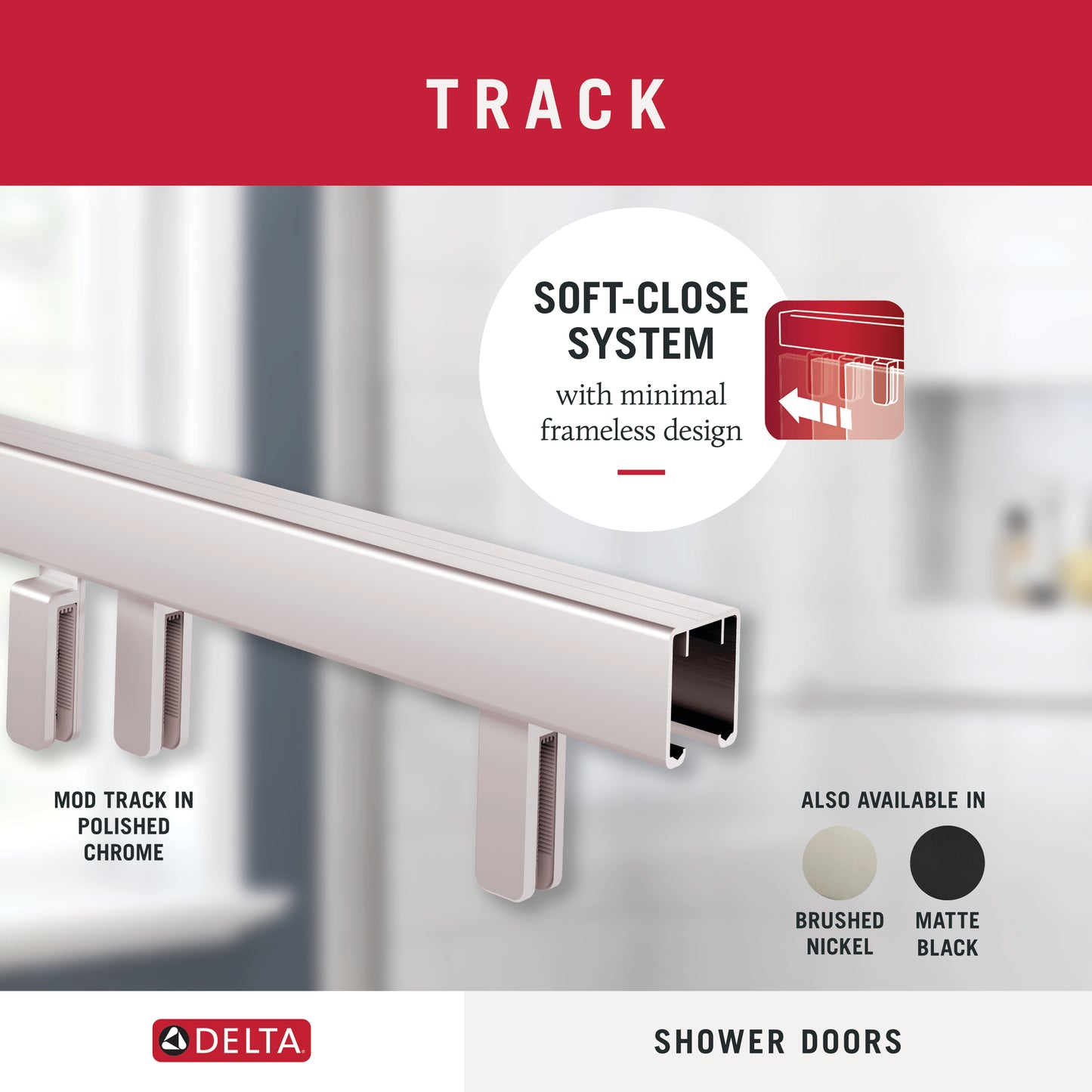 60" Shower / Clear / Polished Chrome