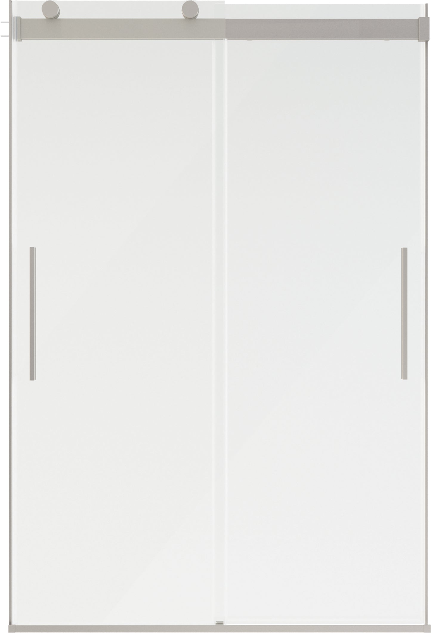 48" Shower / Clear / Shower Door Brushed Nickel