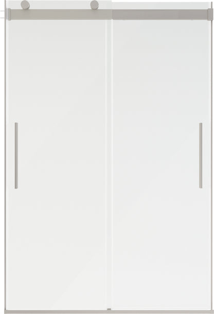 48" Shower / Clear / Shower Door Brushed Nickel