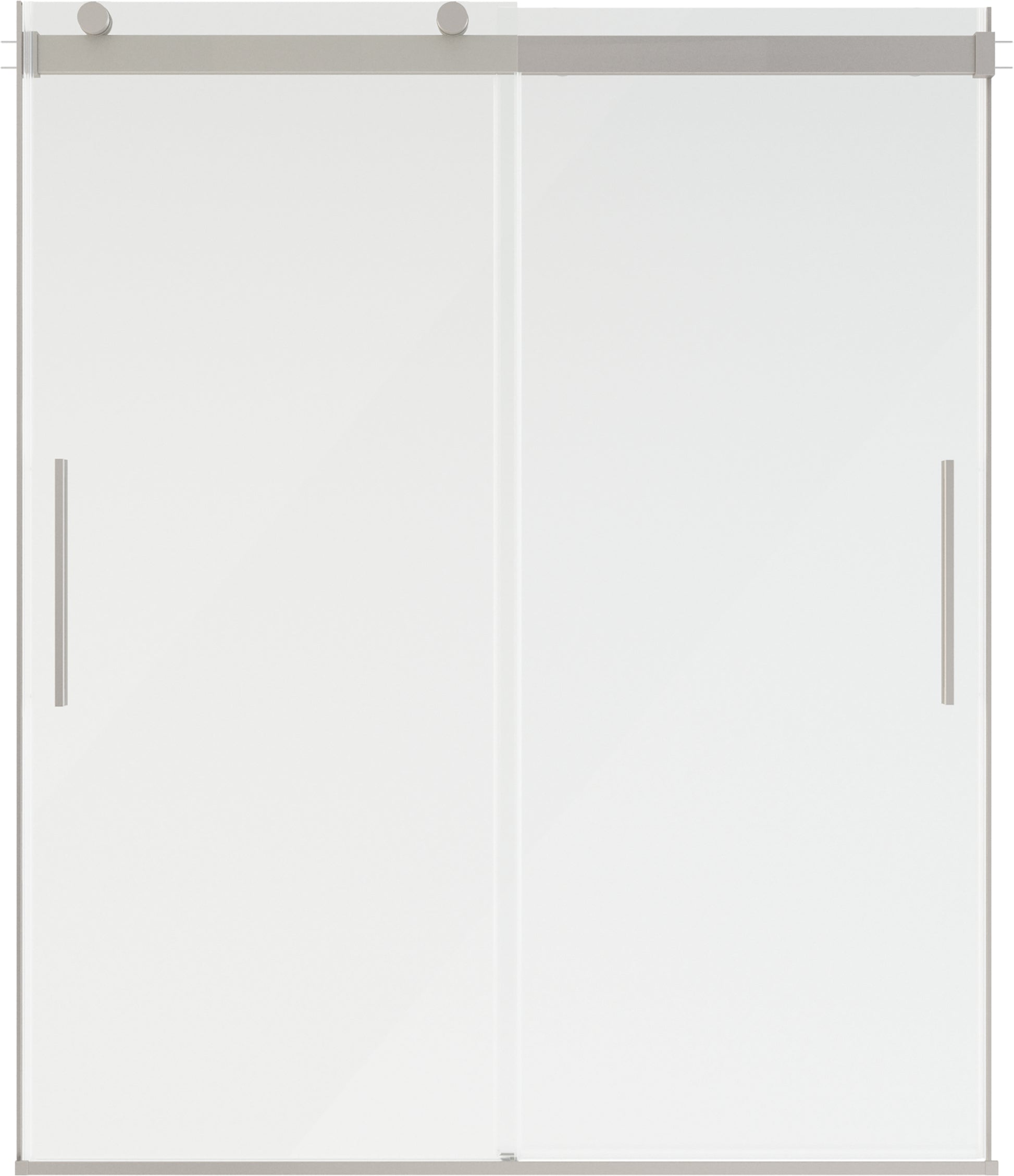 60" Shower / Clear / Shower Door Brushed Nickel