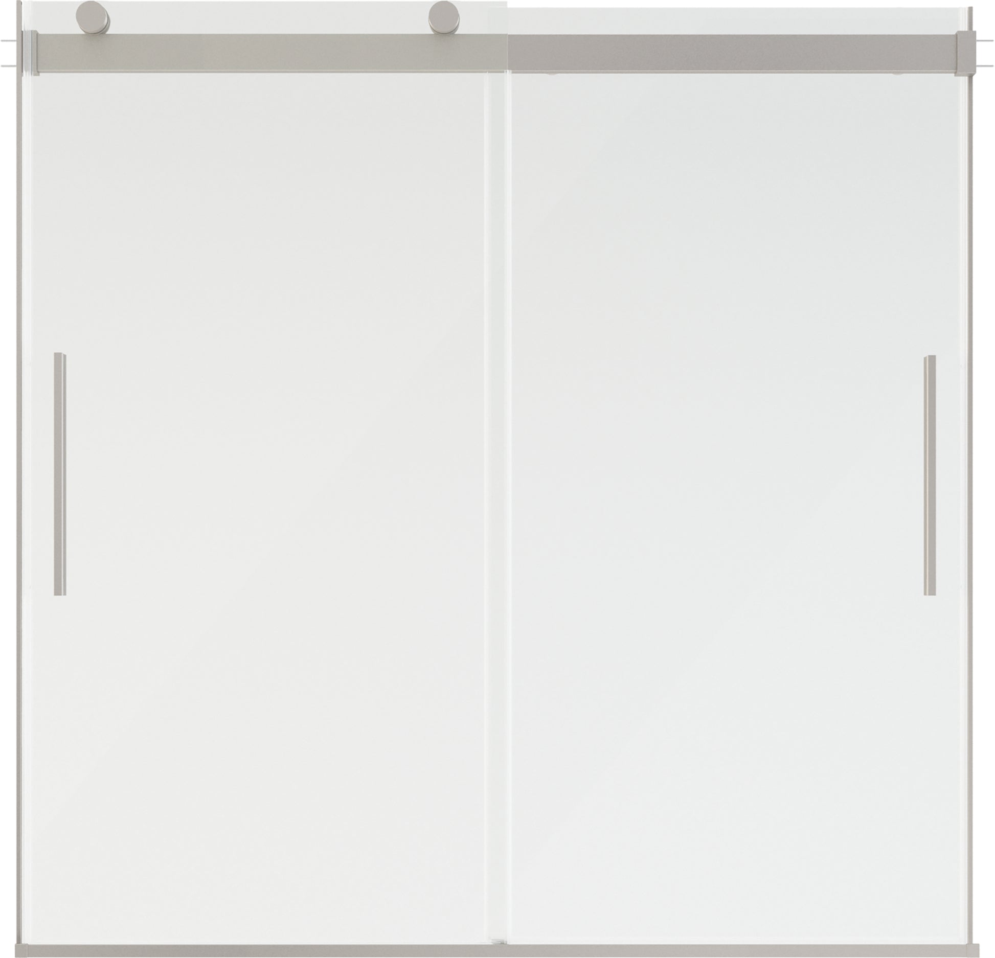 60" Bathtub / Clear / Shower Door Brushed Nickel
