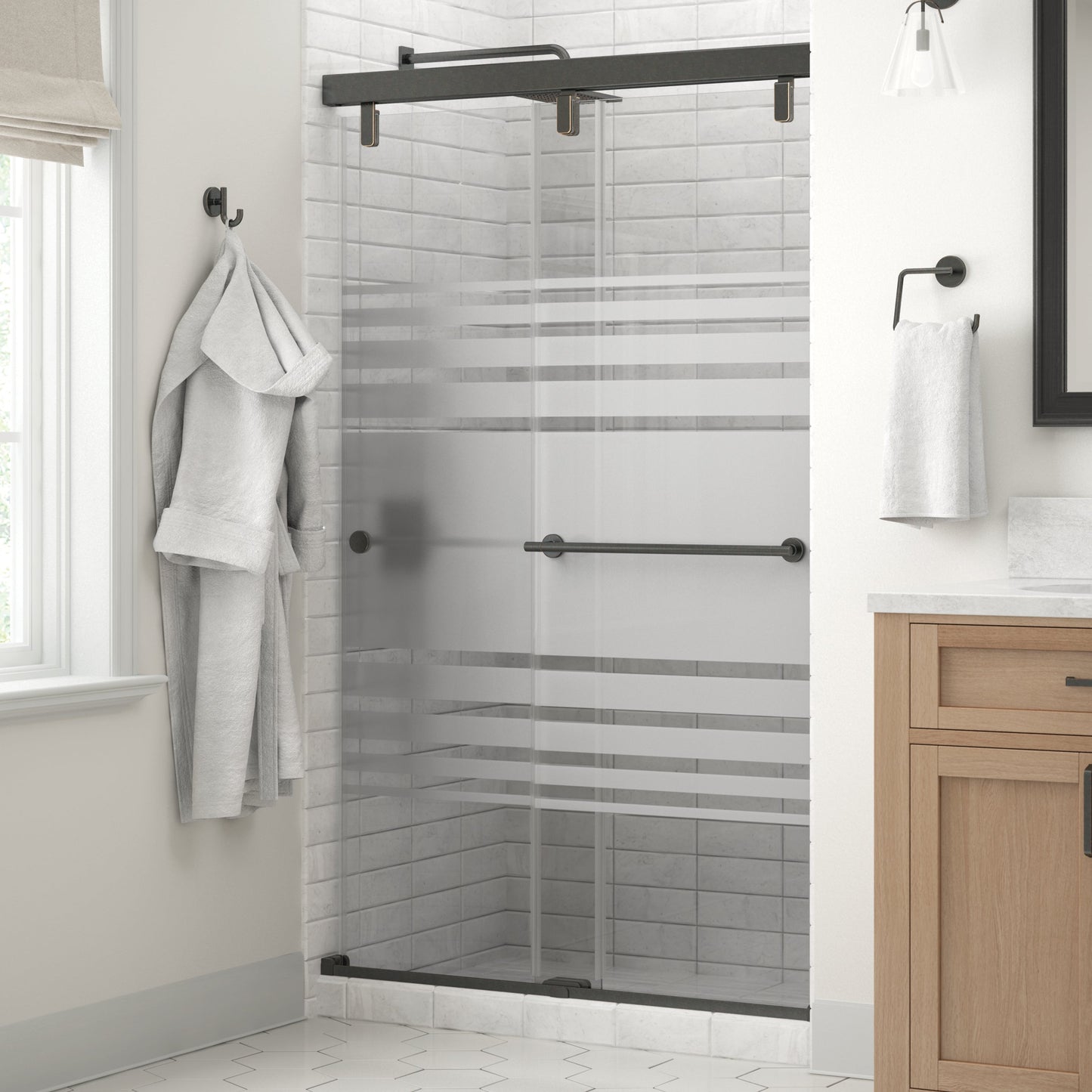 48" Shower / Transition / Delta Oil Rubbed Bronze