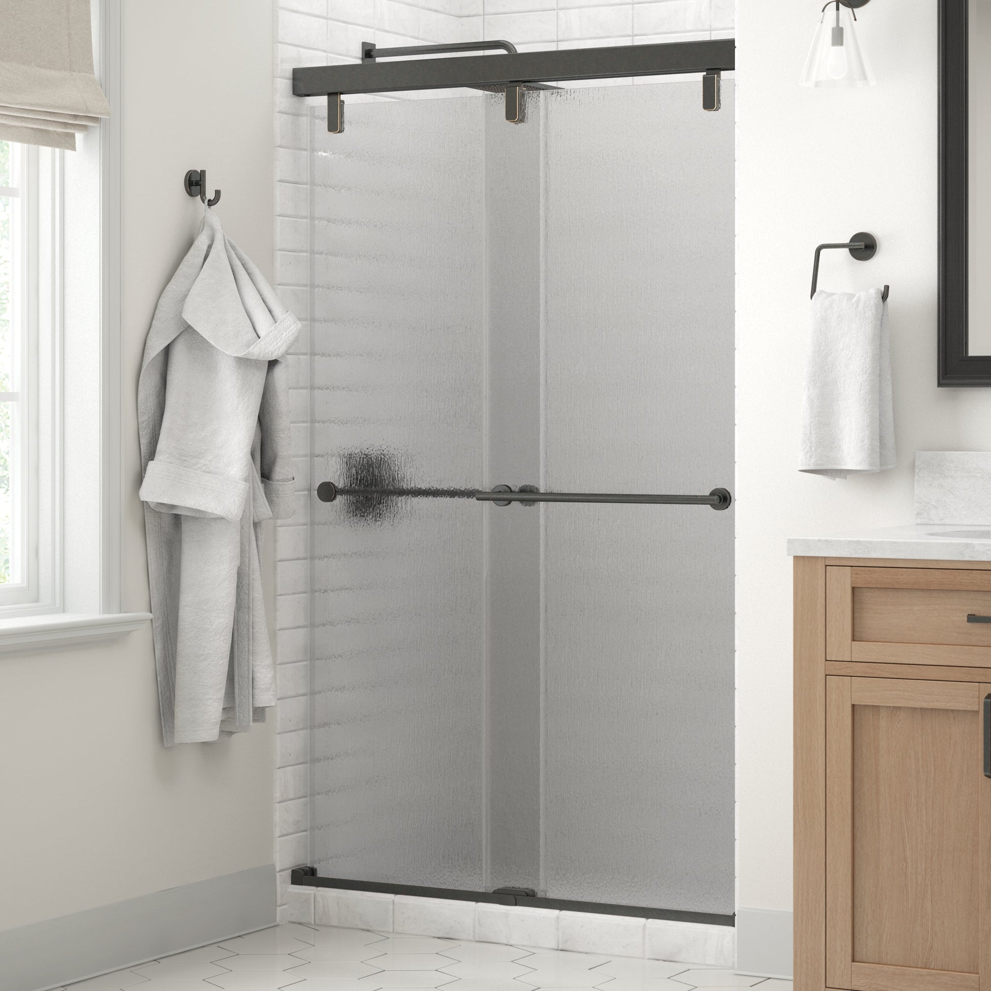 48" Shower / Rain / Delta Oil Rubbed Bronze