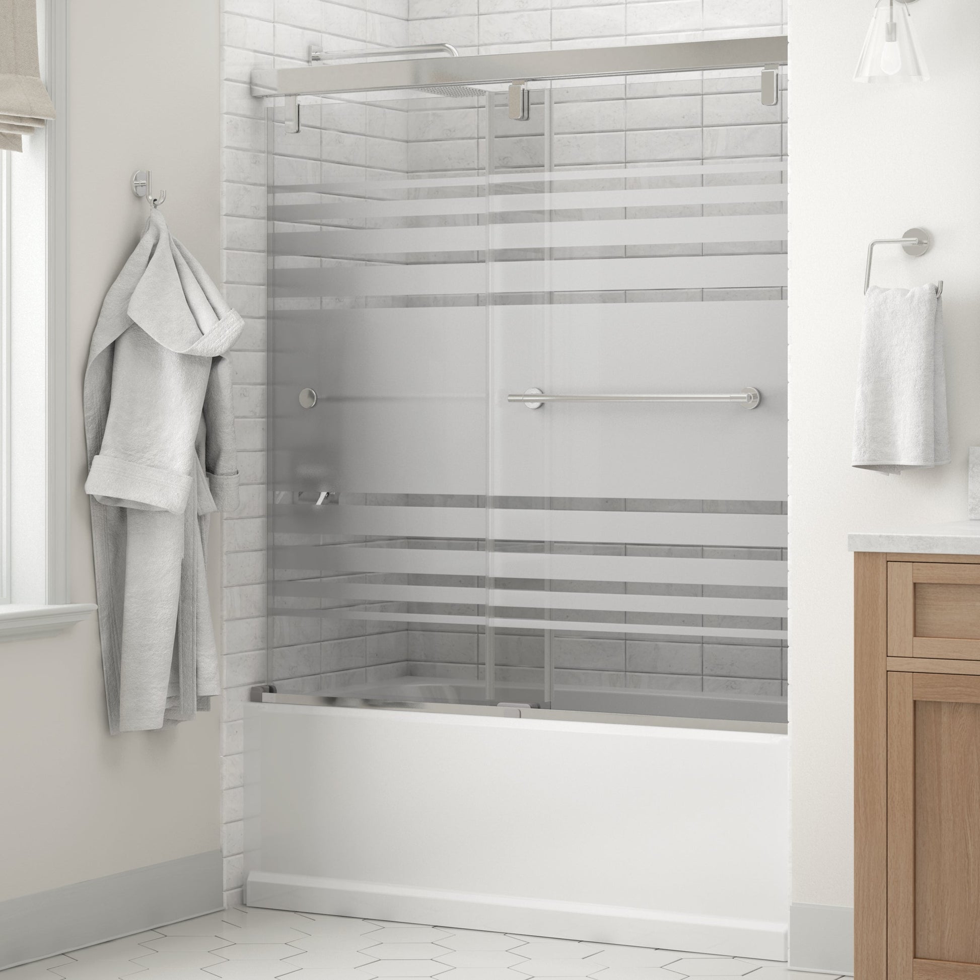 60" Bathtub / Transition / Polished Chrome