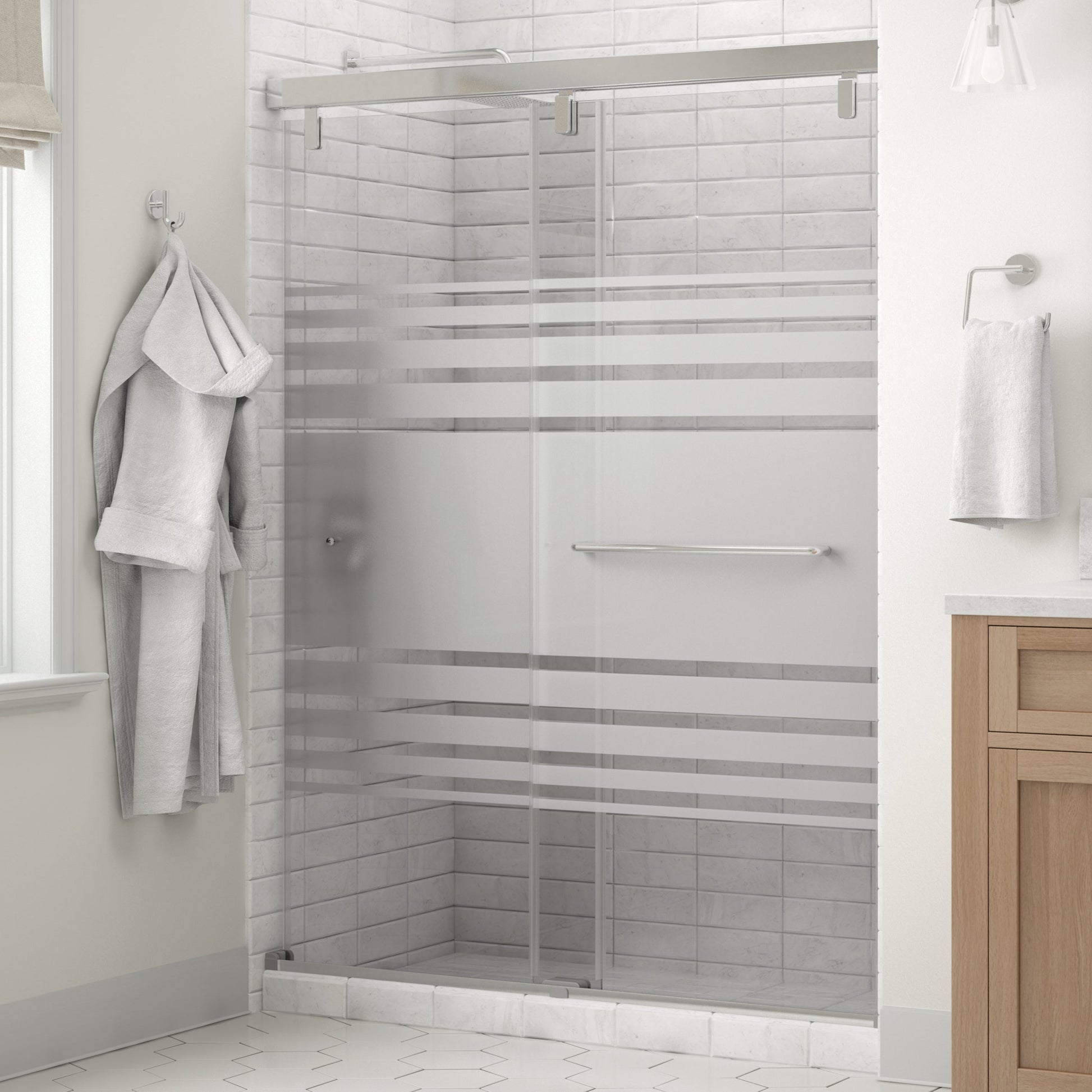 60" Shower / Transition / Polished Chrome