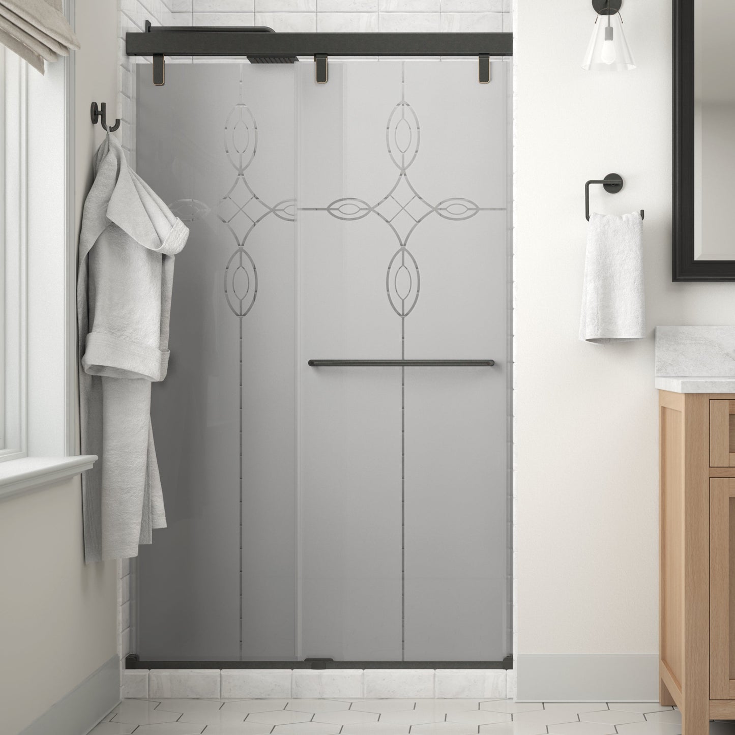 48" Shower / Tranquility / Delta Oil Rubbed Bronze