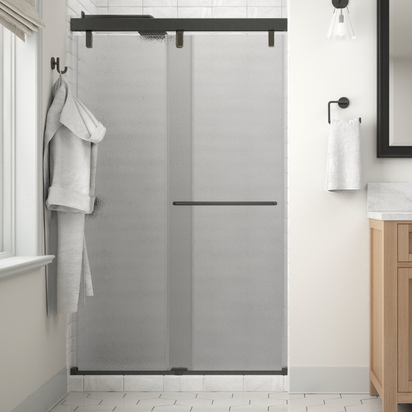 48" Shower / Rain / Delta Oil Rubbed Bronze