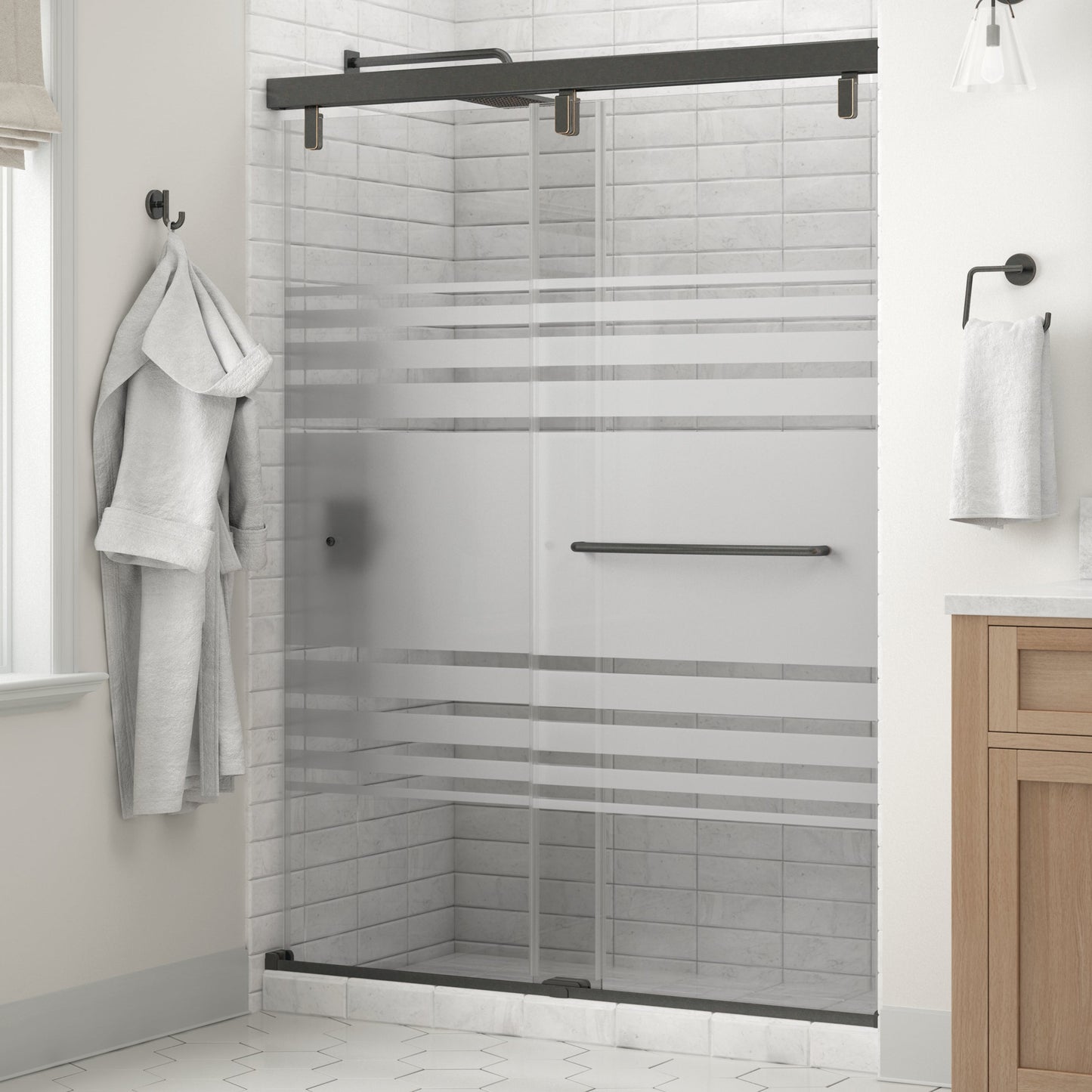 60" Shower / Transition / Delta Oil Rubbed Bronze