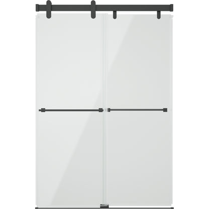 48" Shower / Clear / Matte Black