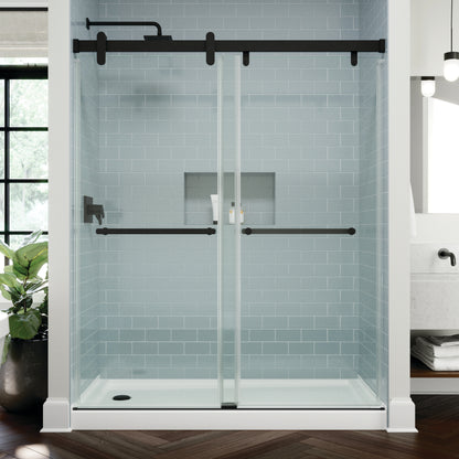 60" Shower / Clear / Matte Black