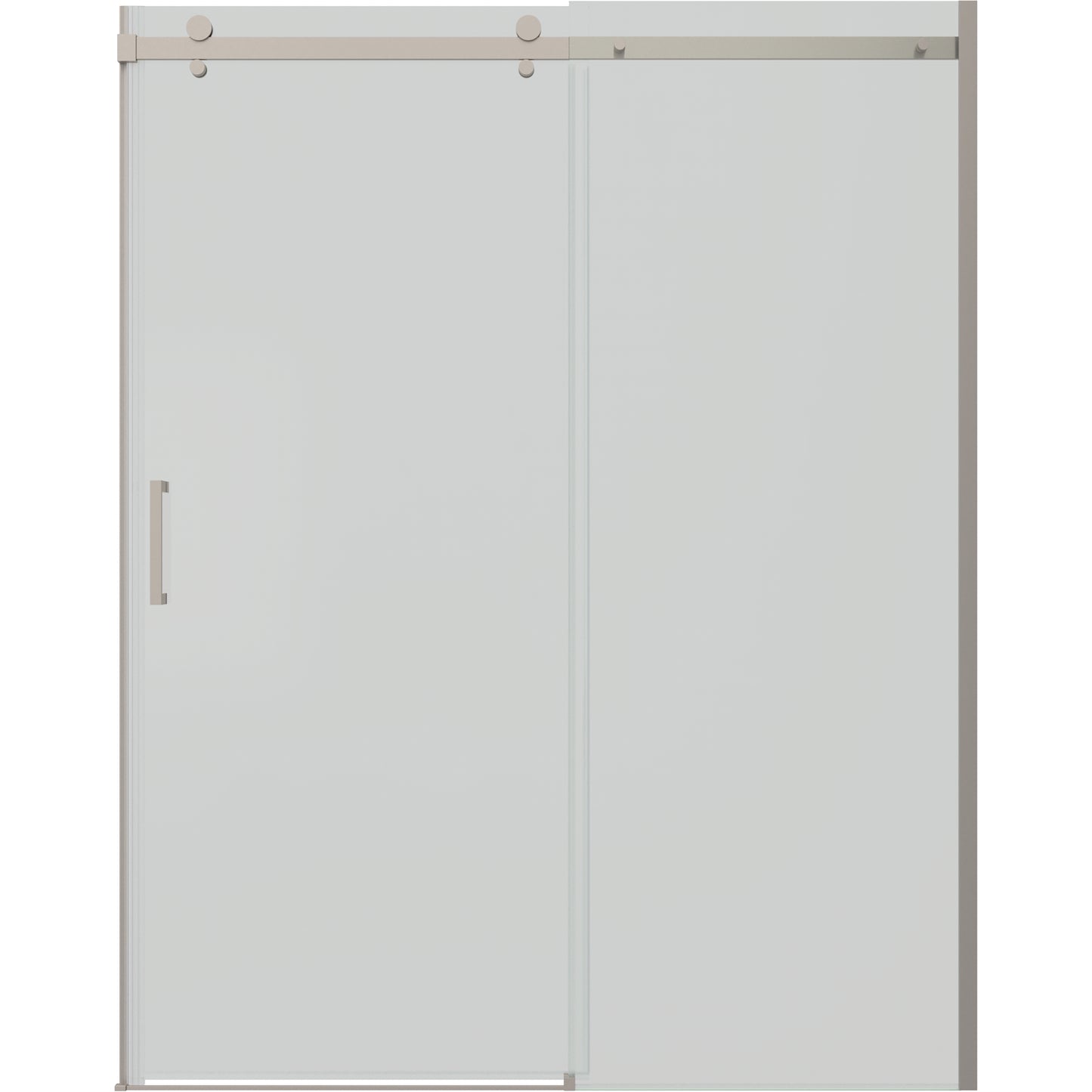 60" Shower / Clear / Delta Brushed Nickel