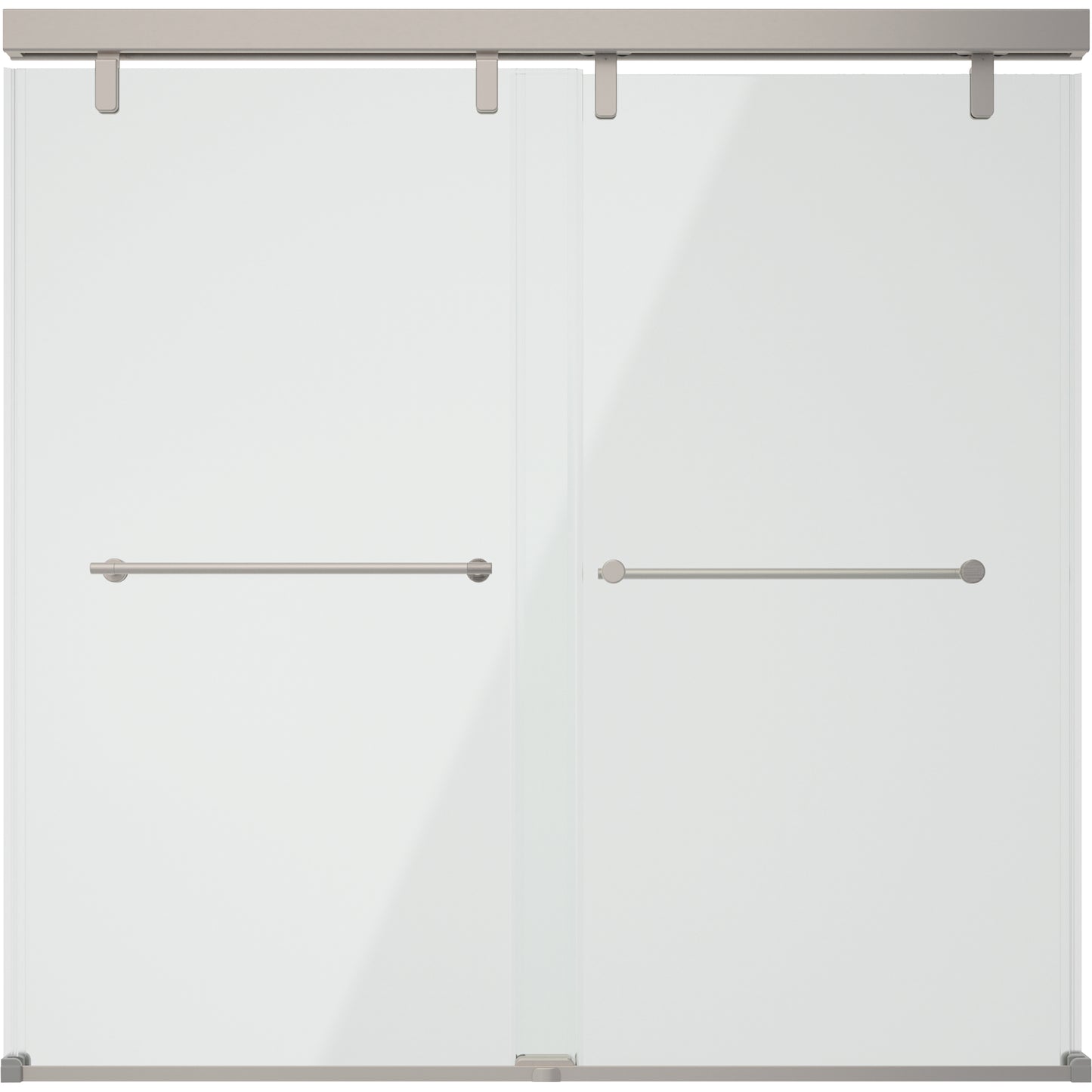 60" Bathtub / Clear / Brushed Nickel