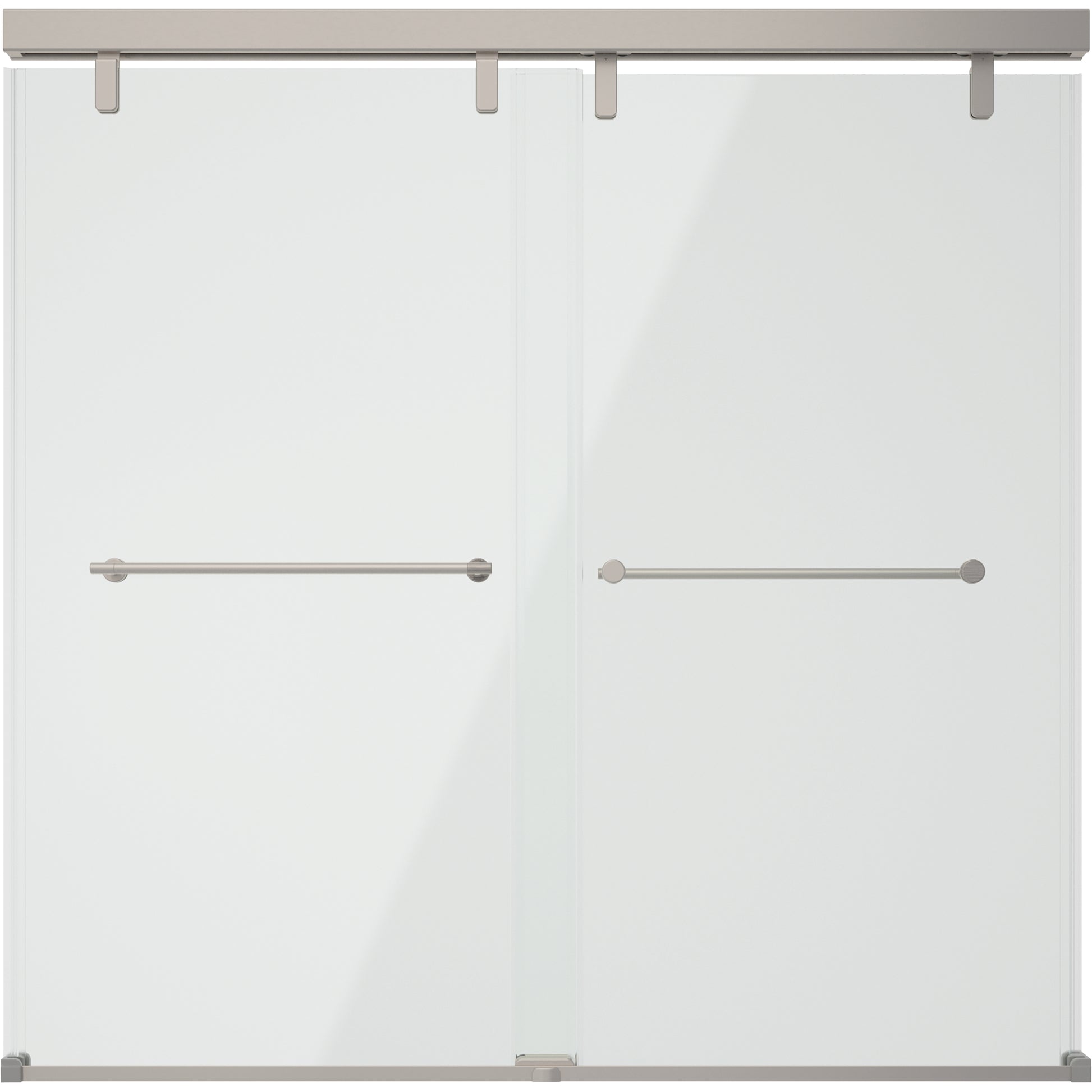 60" Bathtub / Clear / Brushed Nickel