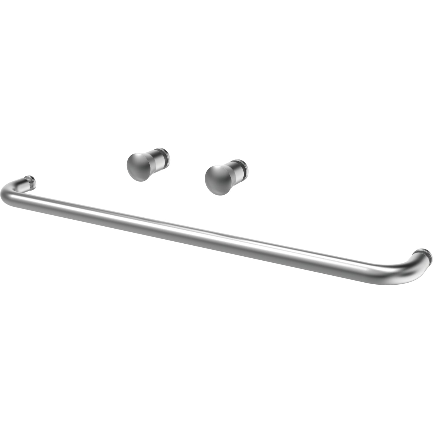 60" Shower / Clear / Chrome