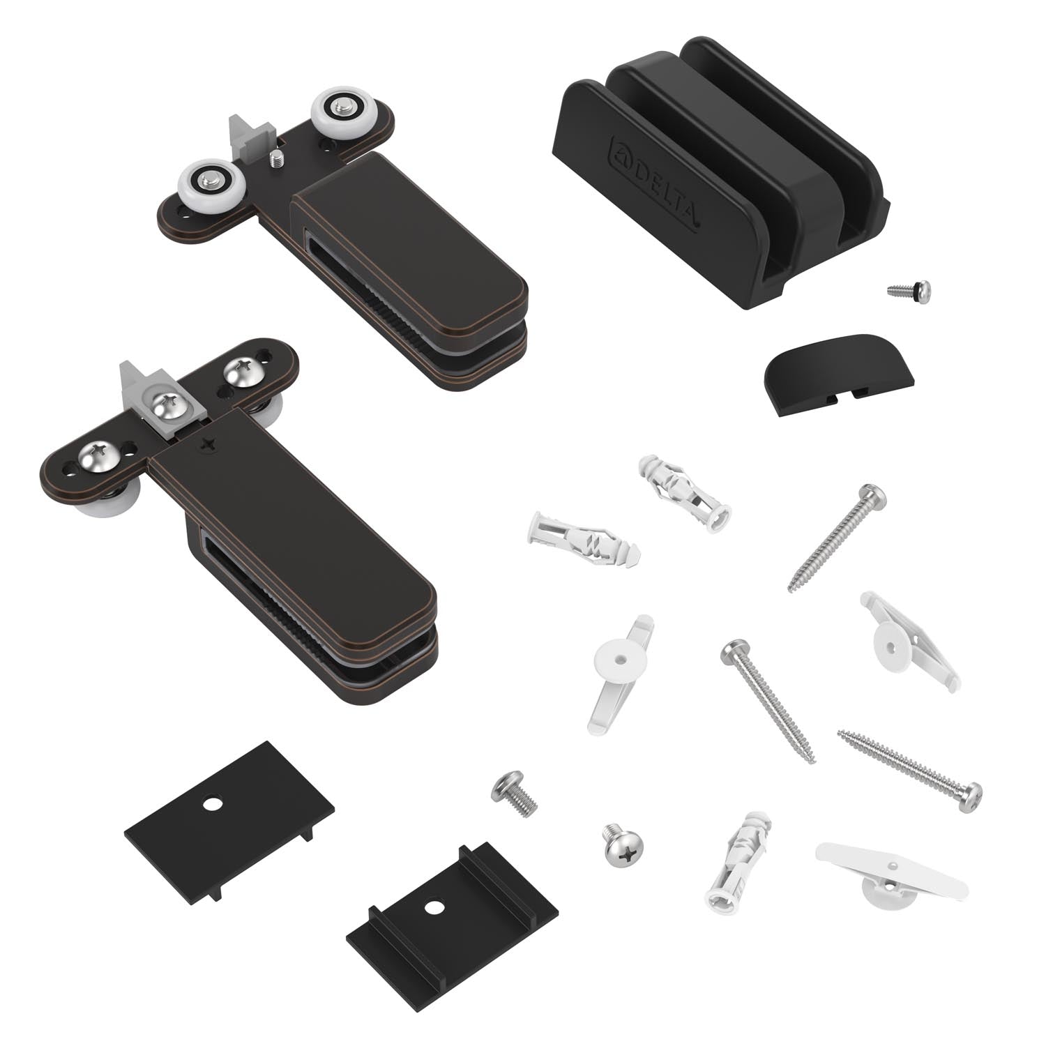 Shower door replacement roller kit