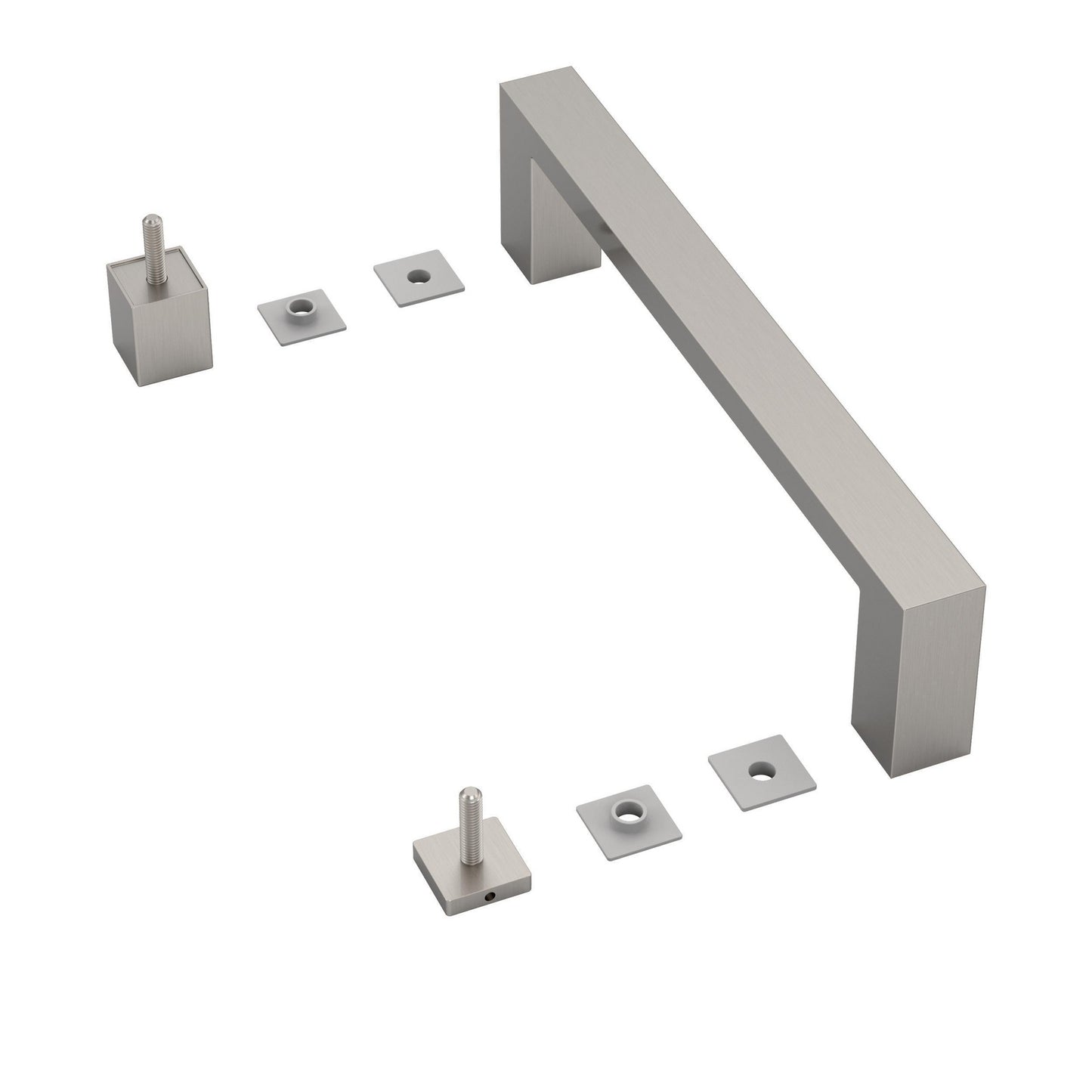 Shower door replacement handle assembly