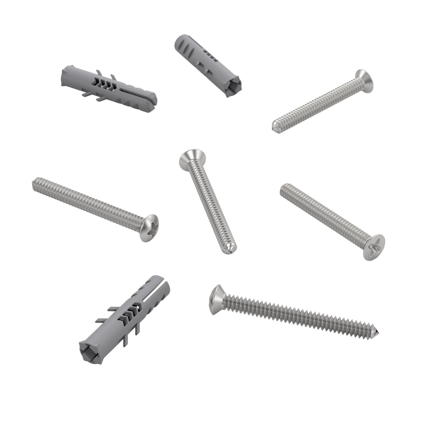 Shower door replacement screws and anchors