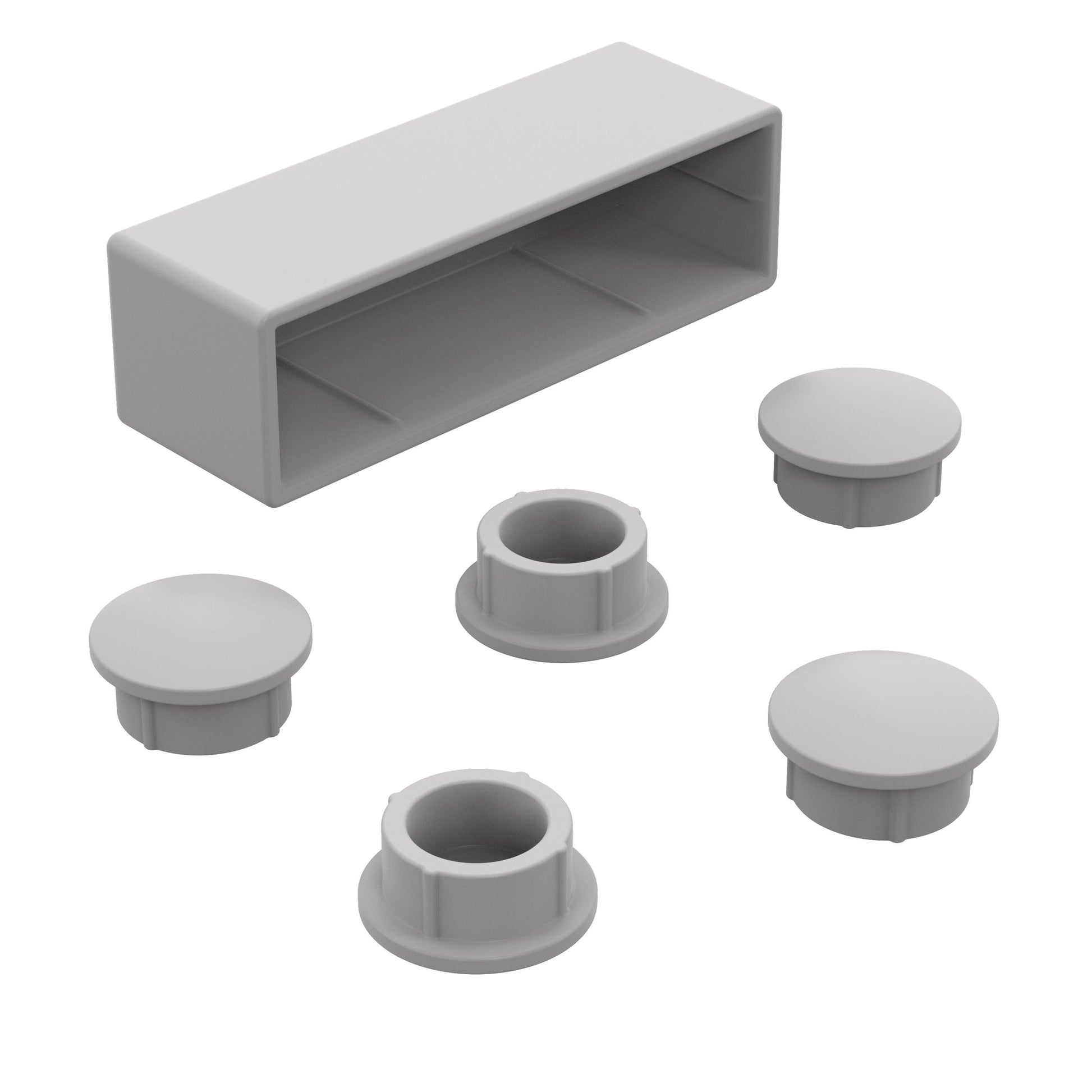 Shower door replacement end caps