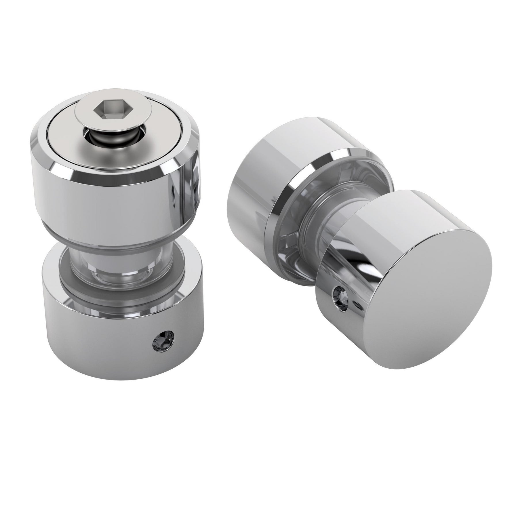 Shower door replacement fixed panel bracket assembly