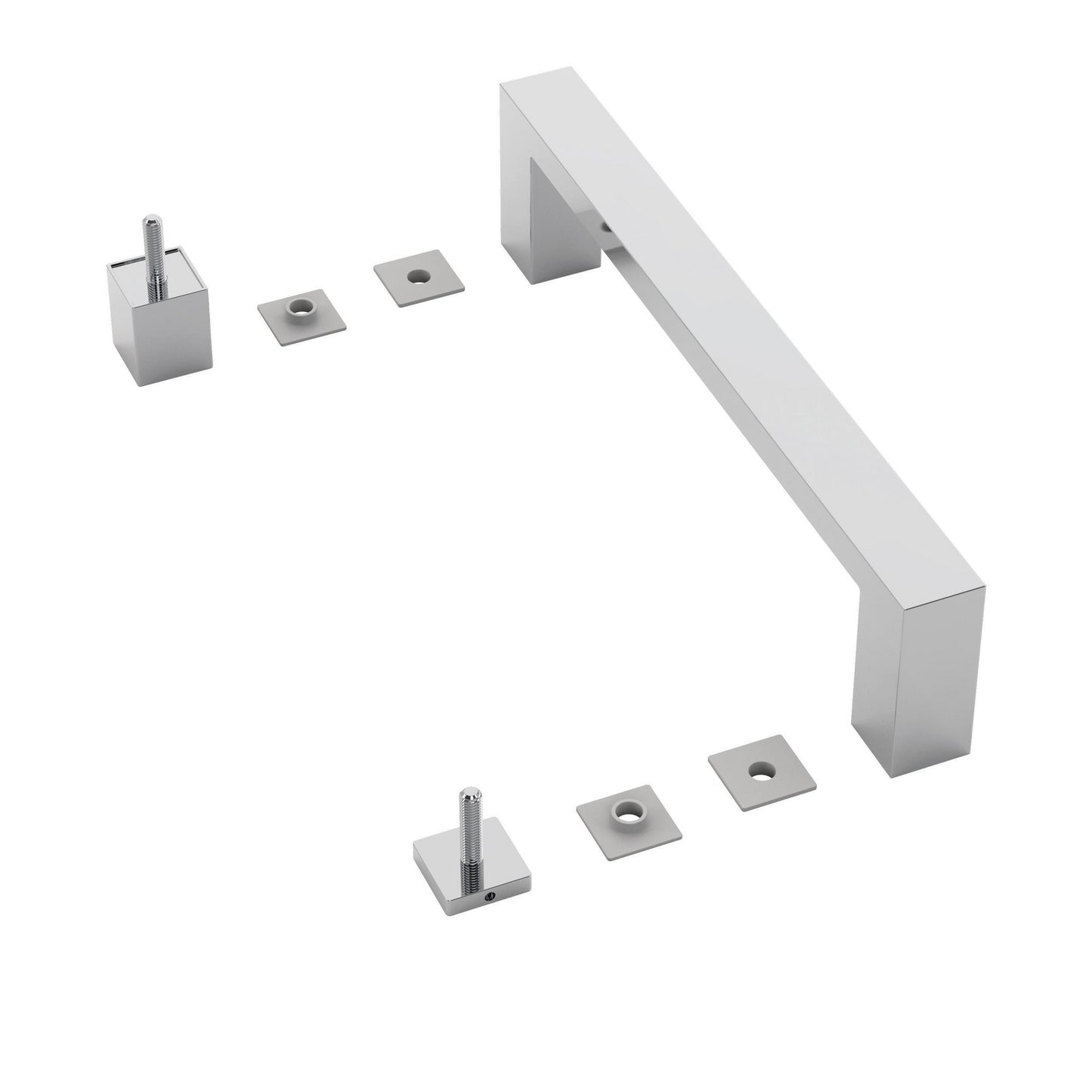 Shower door replacement handle assembly
