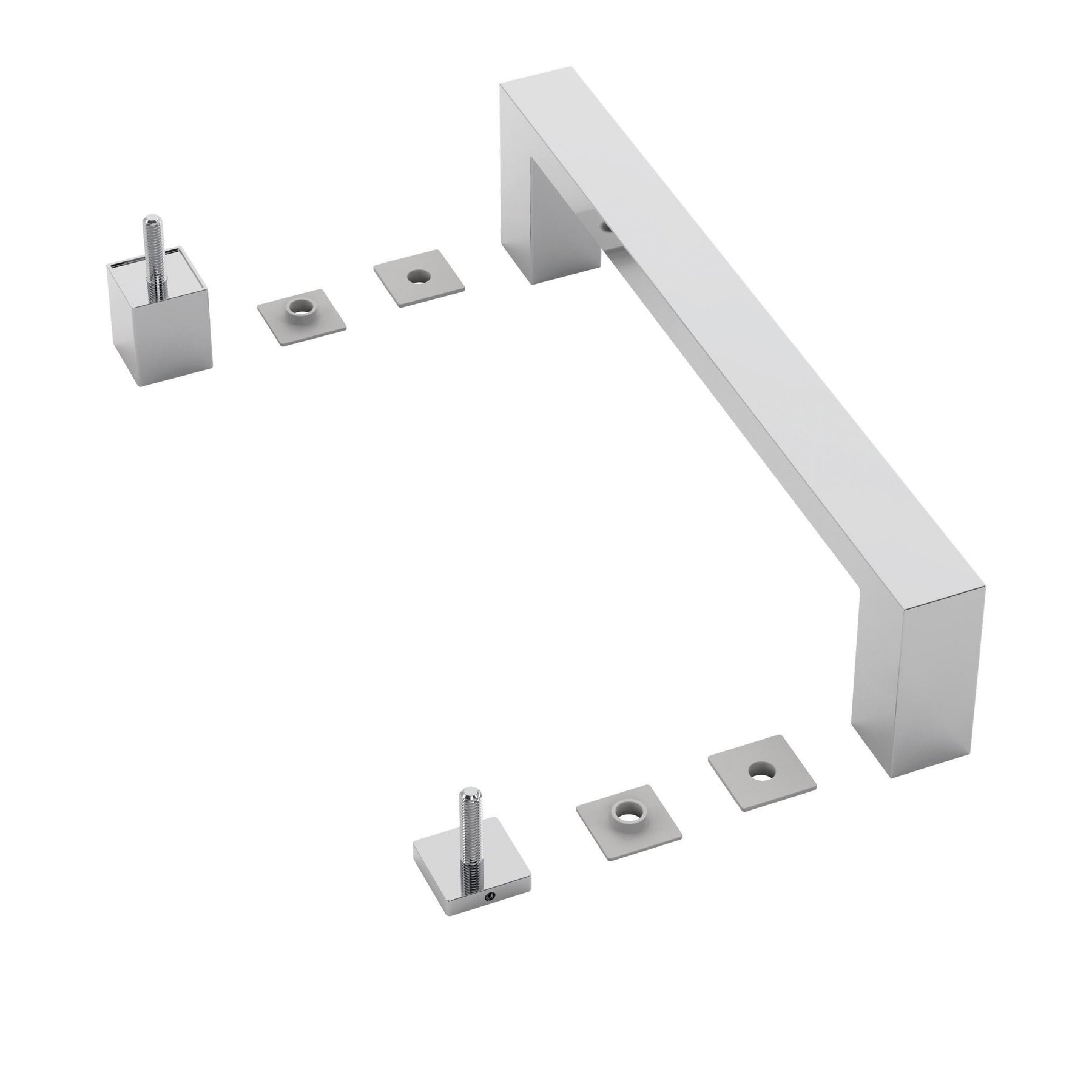 Shower door replacement handle assembly