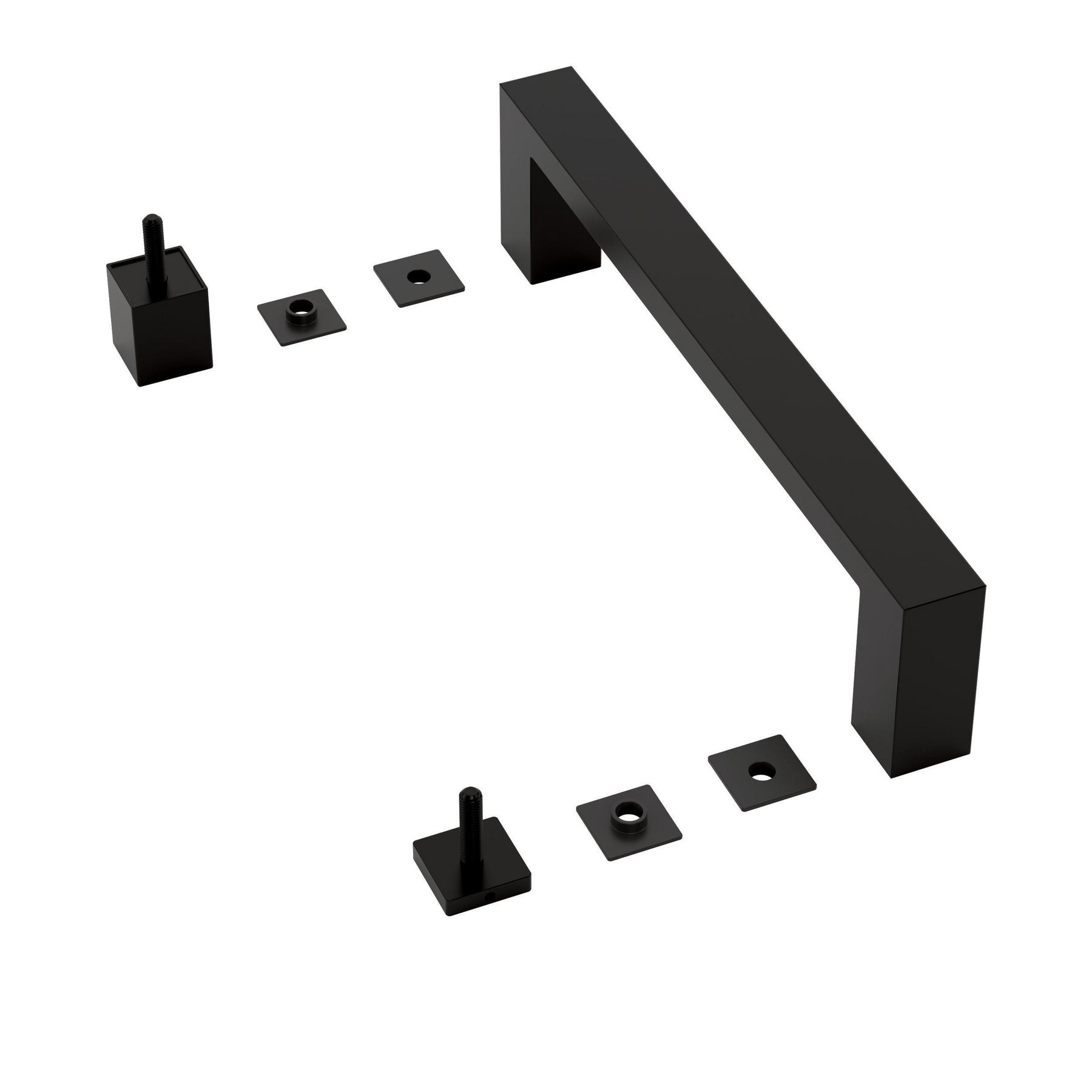 Shower door replacement handle assembly