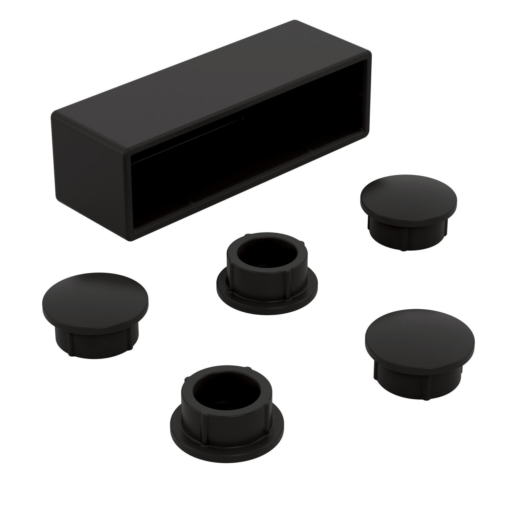 Shower door replacement end caps
