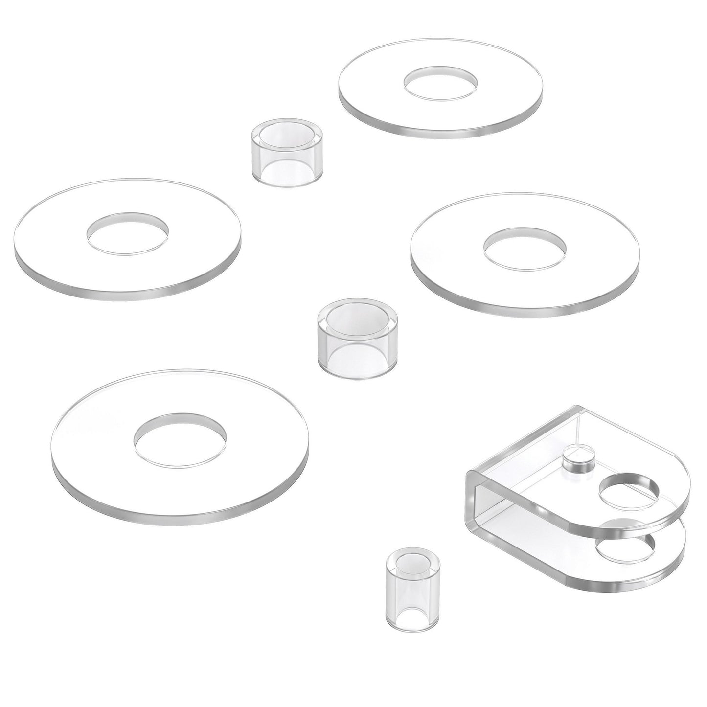 Shower door replacement gasket and bushings