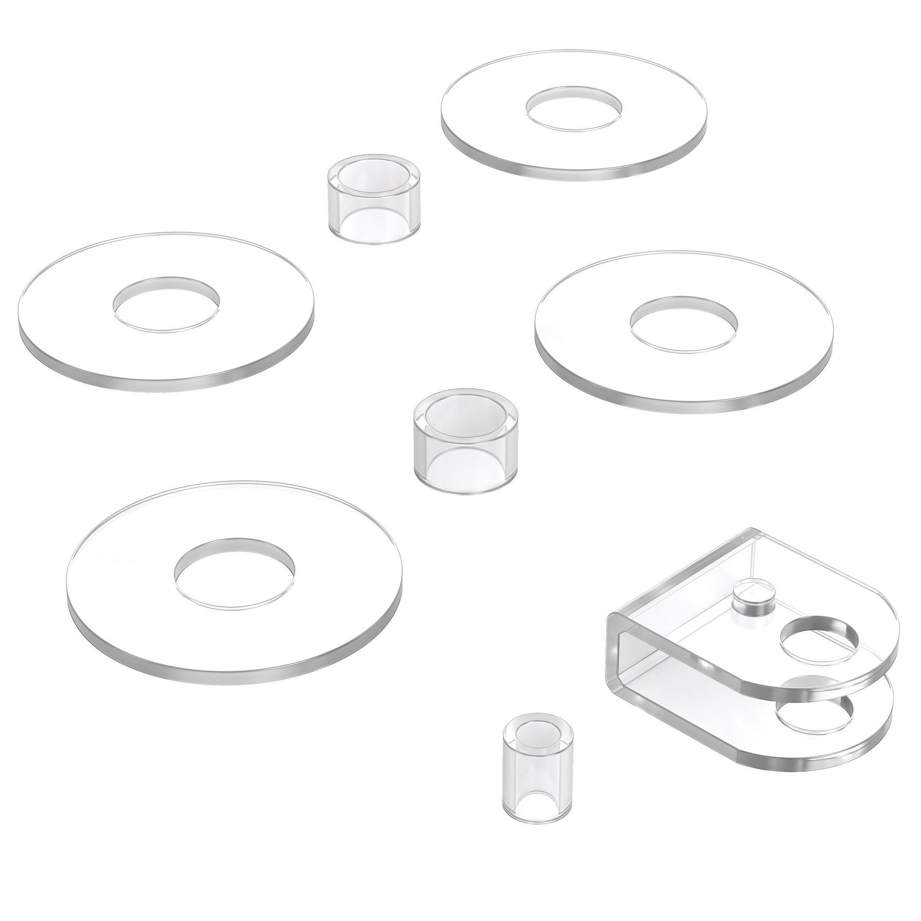 Shower door replacement gasket and bushings
