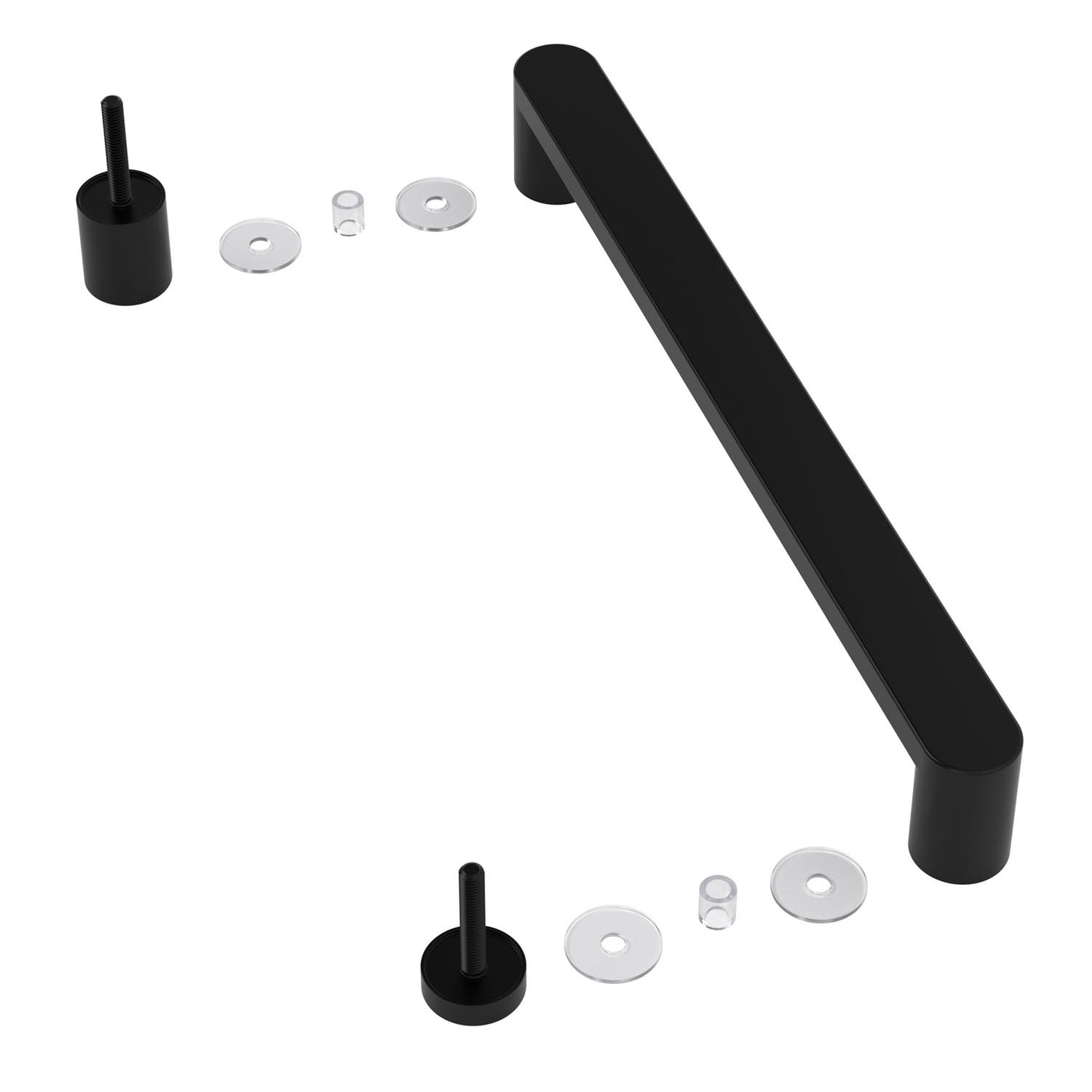 Shower door replacement handle and hardware