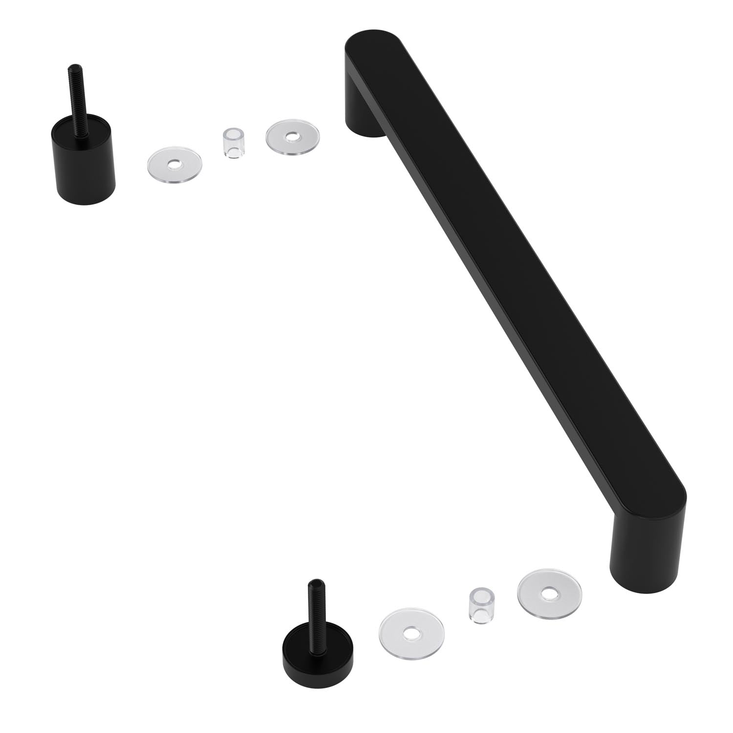 Shower door replacement handle and hardware