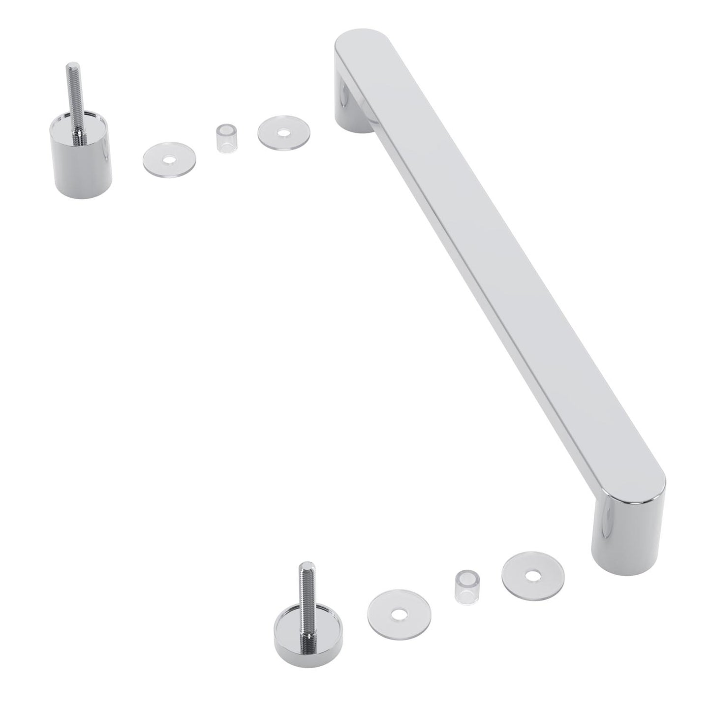 Shower door replacement handle and hardware