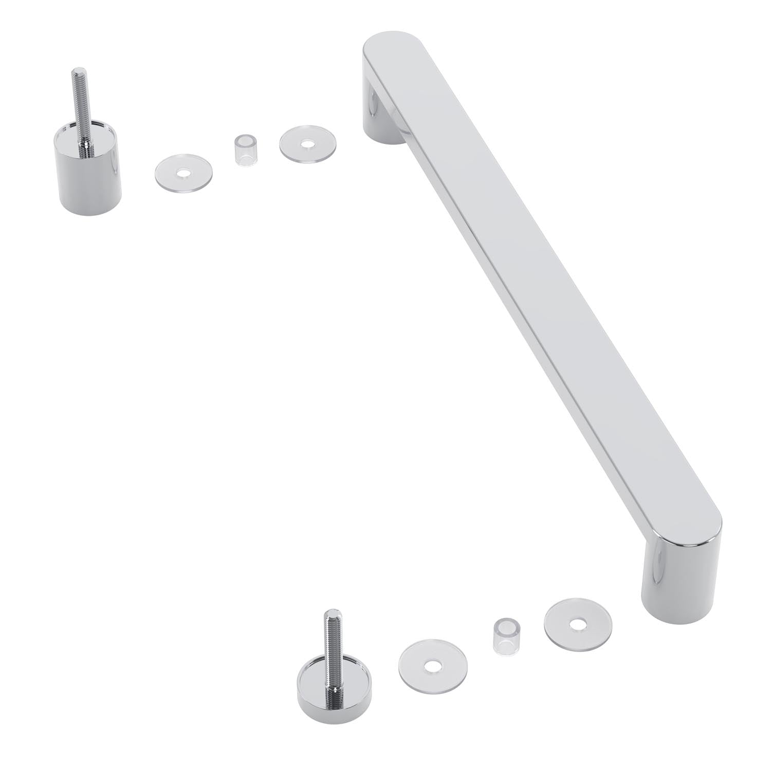 Shower door replacement handle and hardware